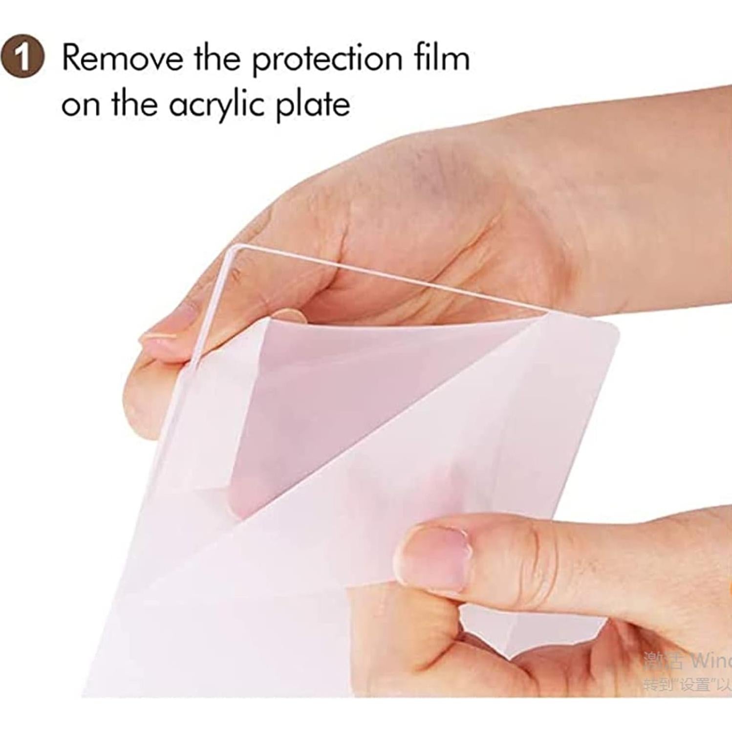 Estante Flotante Acrílico MEISHIDA 15.7" Juego de 4