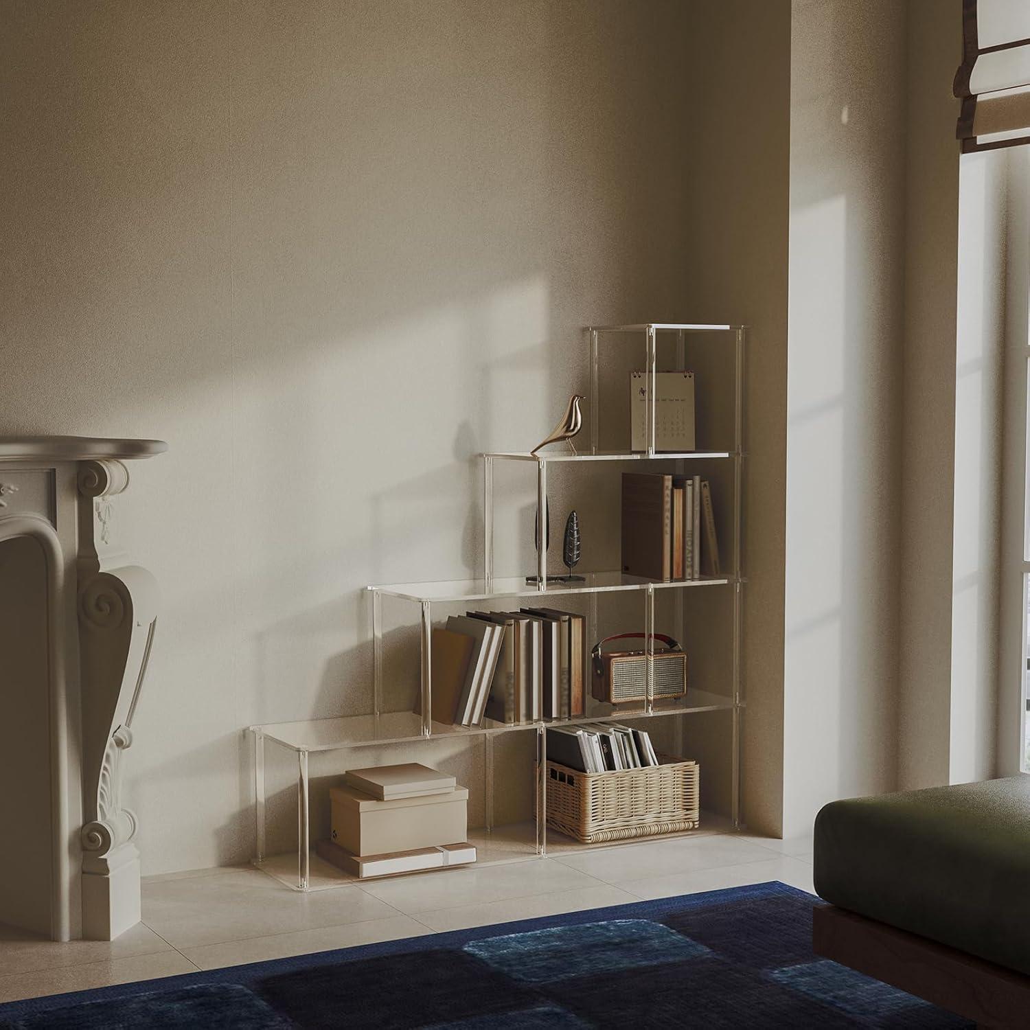 Estantería Acrílica 5 Niveles CRTERICX 120x125 cm Transparente