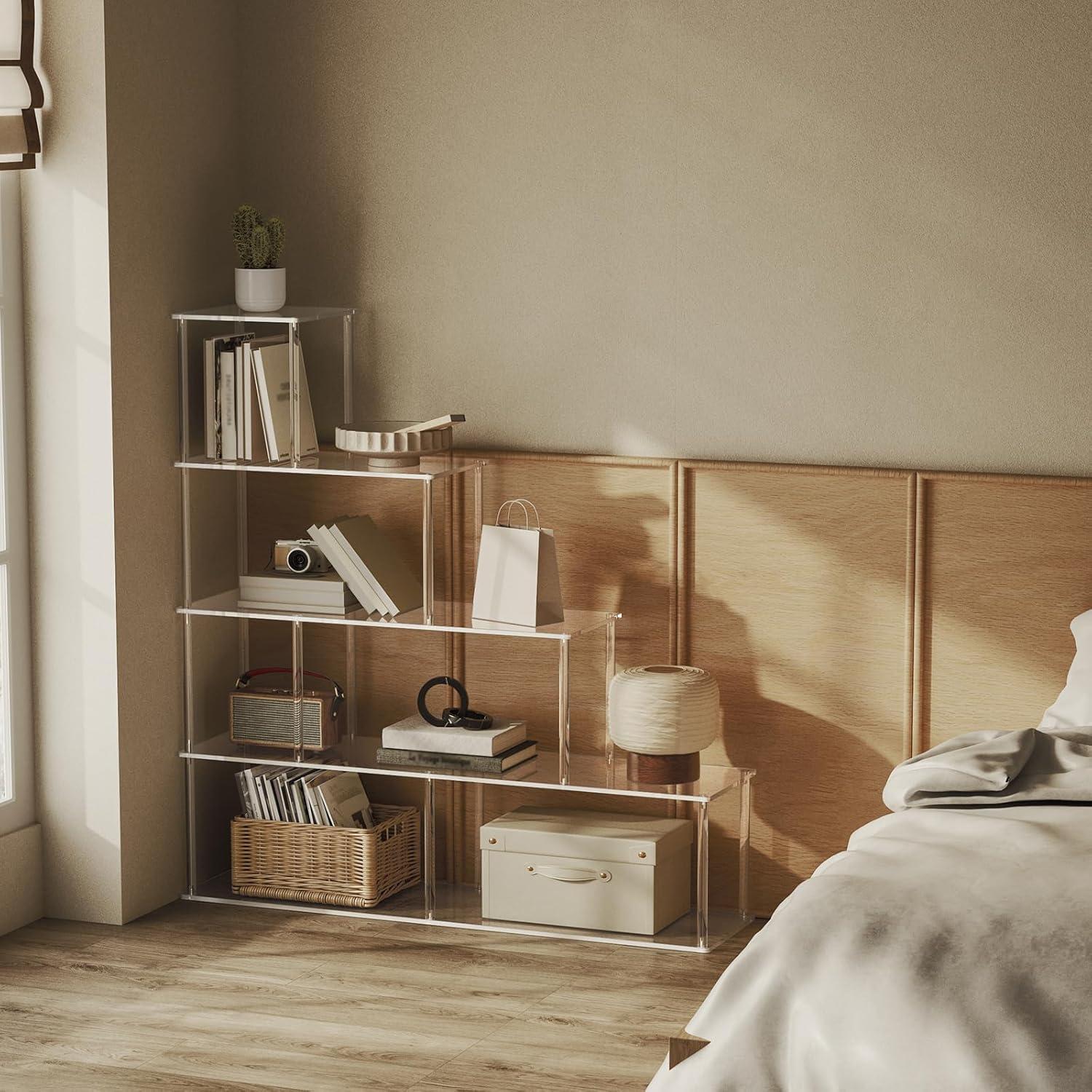 Estantería Acrílica 5 Niveles CRTERICX 120x125 cm Transparente