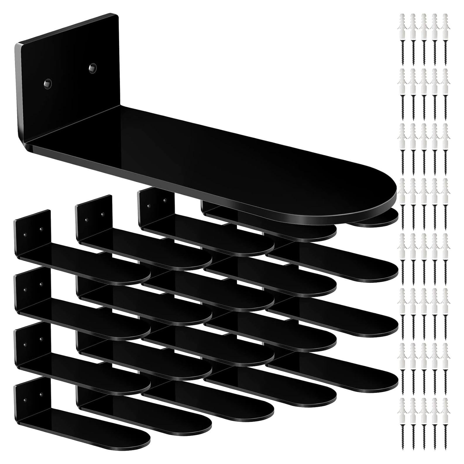 Estante de Pared para Zapatos Treela 20 Piezas Negro 20.3x7.6cm