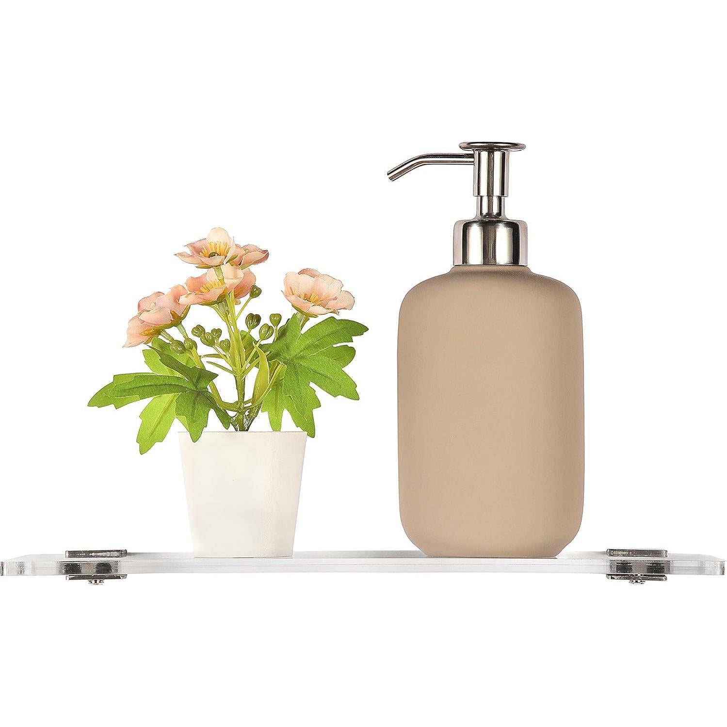 Estantes Flotantes Acrílicos iobiotio 30.48 cm Transparente 2 Pcs