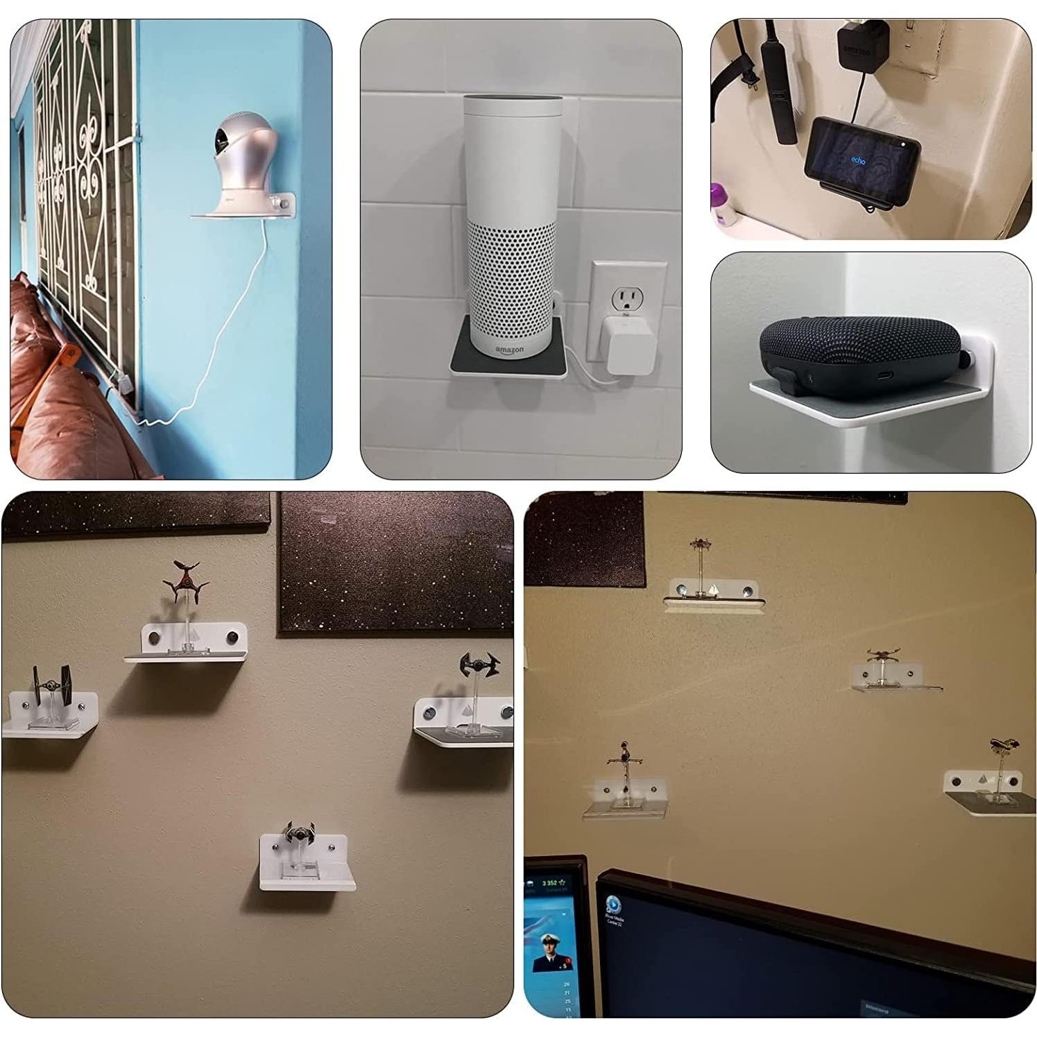 Estante Flotante TXEsign para Altavoces Pequeños - Acrílico Blanco