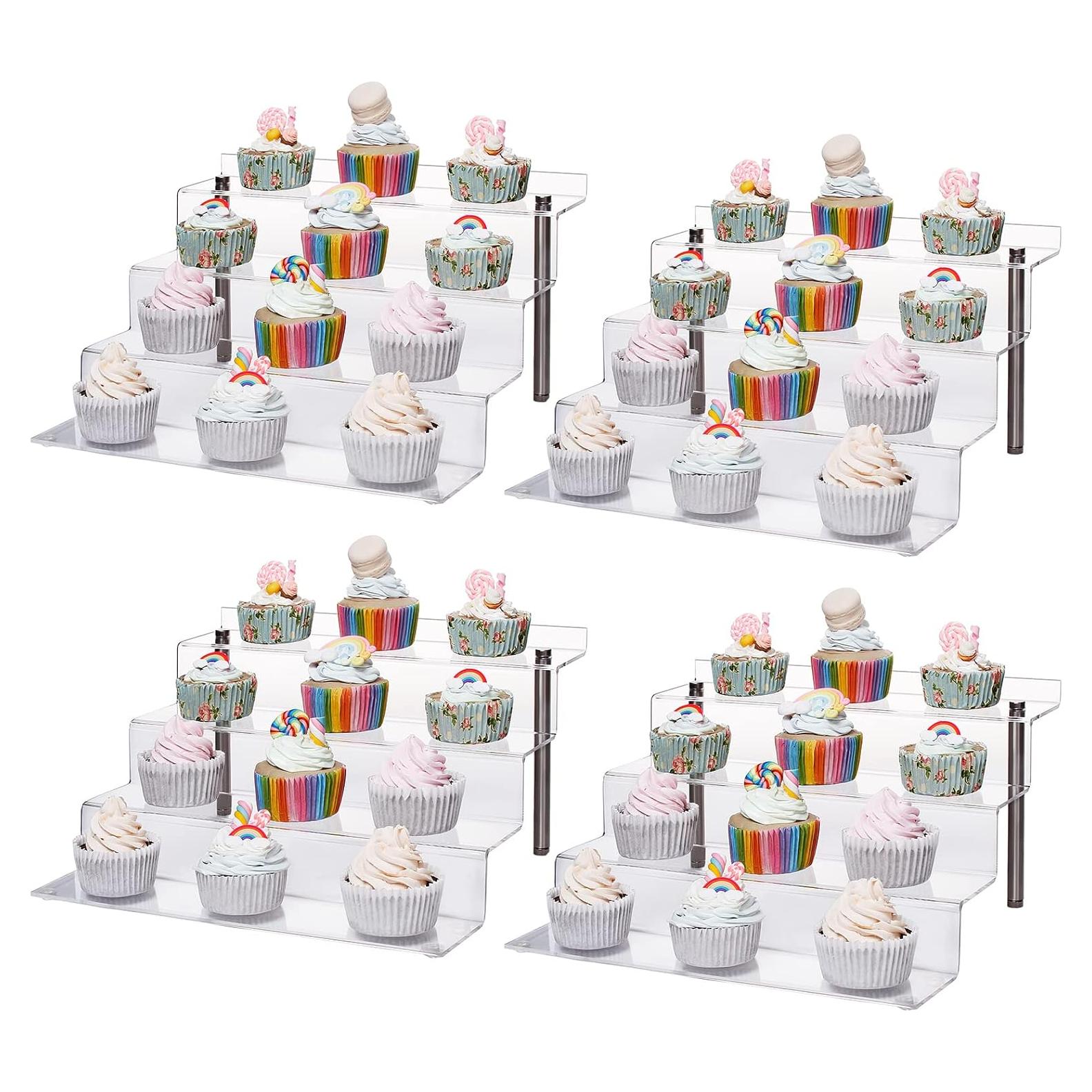 Estante Acrílico 4 Niveles CECOLIC 30x27.4 cm para Exhibición