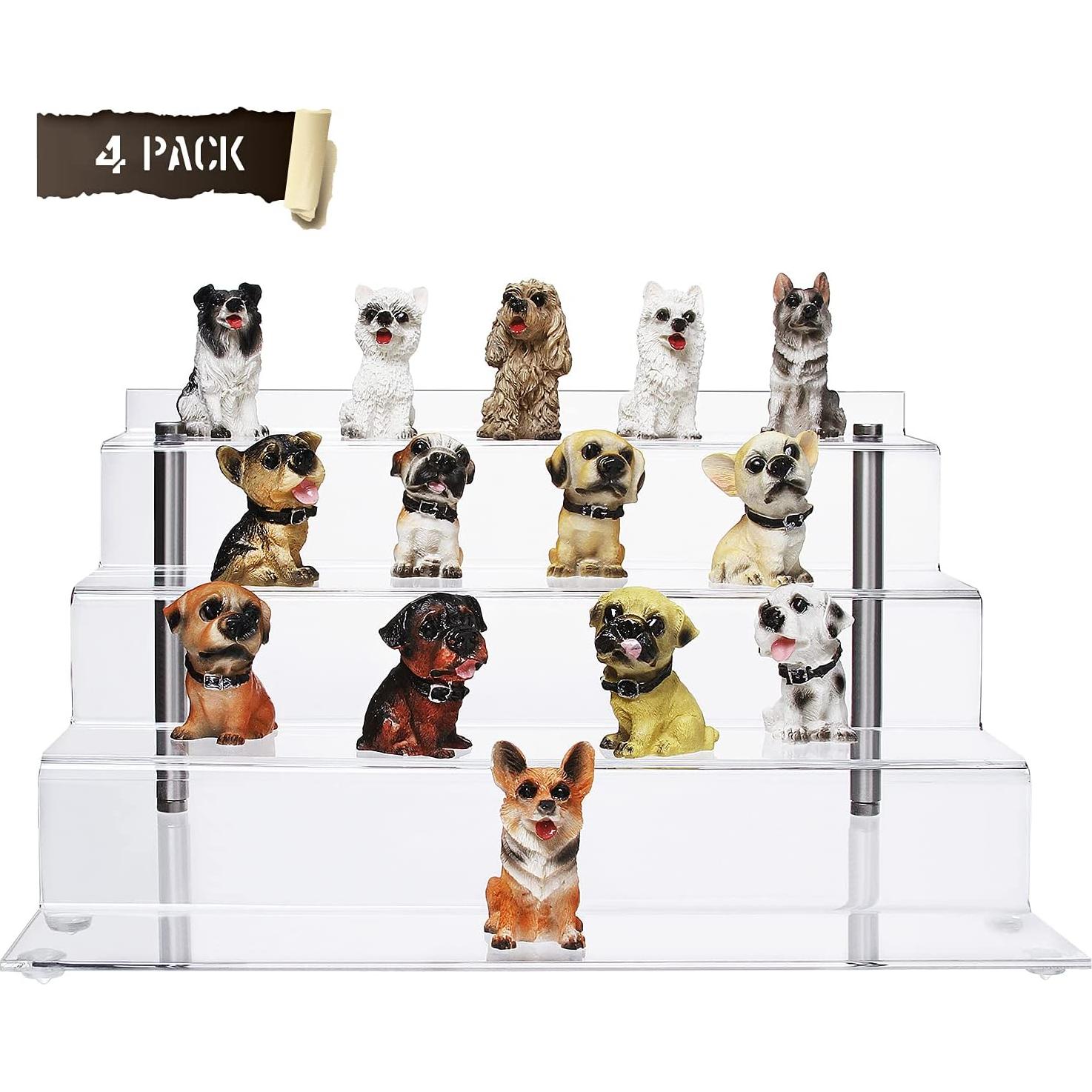 Estante Acrílico 4 Niveles CECOLIC 30x27.4 cm para Exhibición