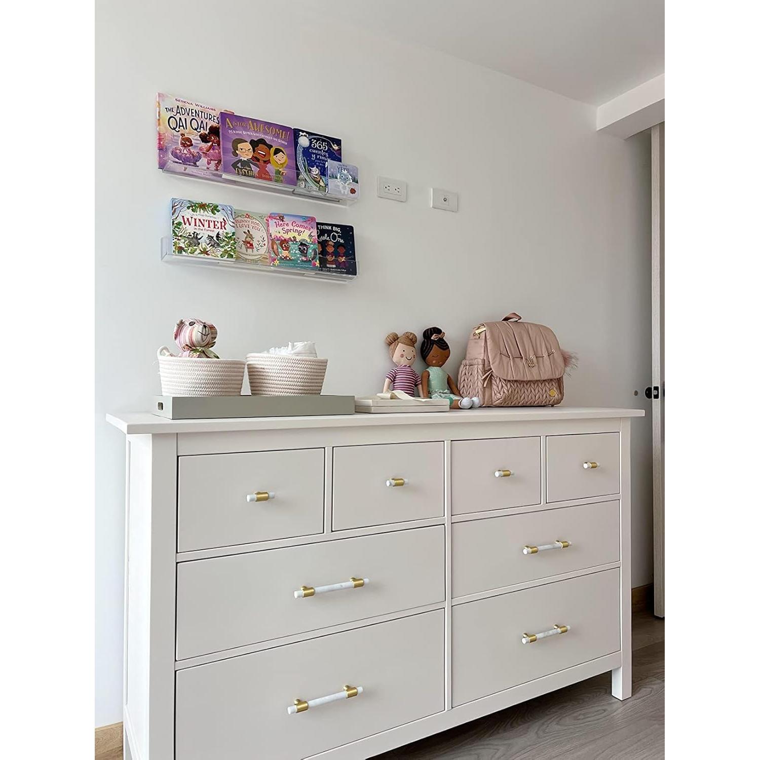 Estantes Flotantes de Acrílico HESIN 38.1cm - 2 Paquete