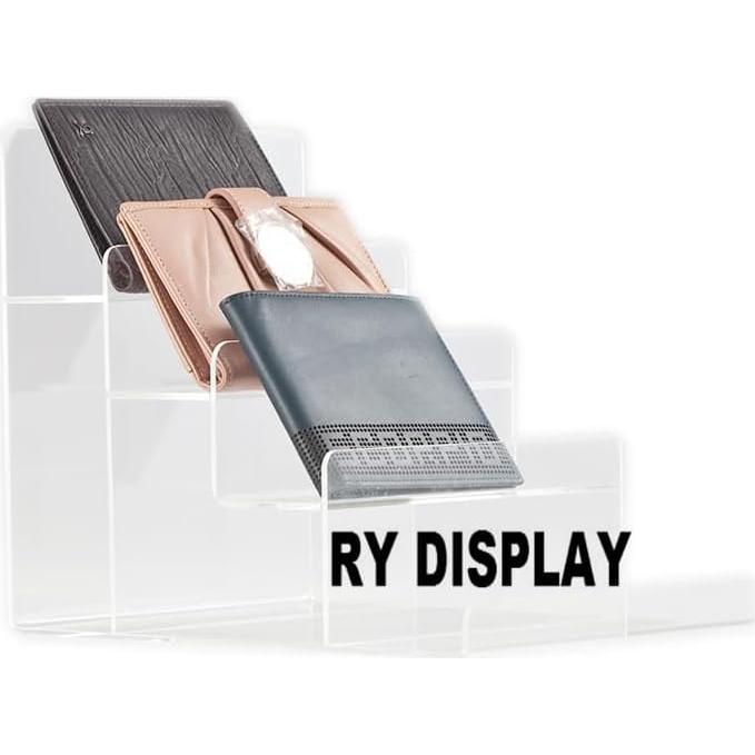Soporte de exhibición de billetera acrílico RY DISPLAY 2 piezas 4 niveles