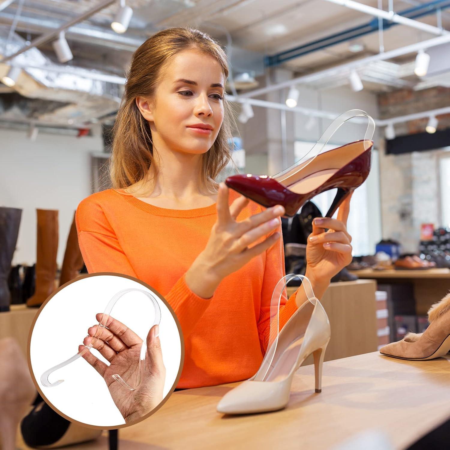 Soporte de Exhibición de Zapatos Patelai 30 Pcs Acrílico 22x12cm