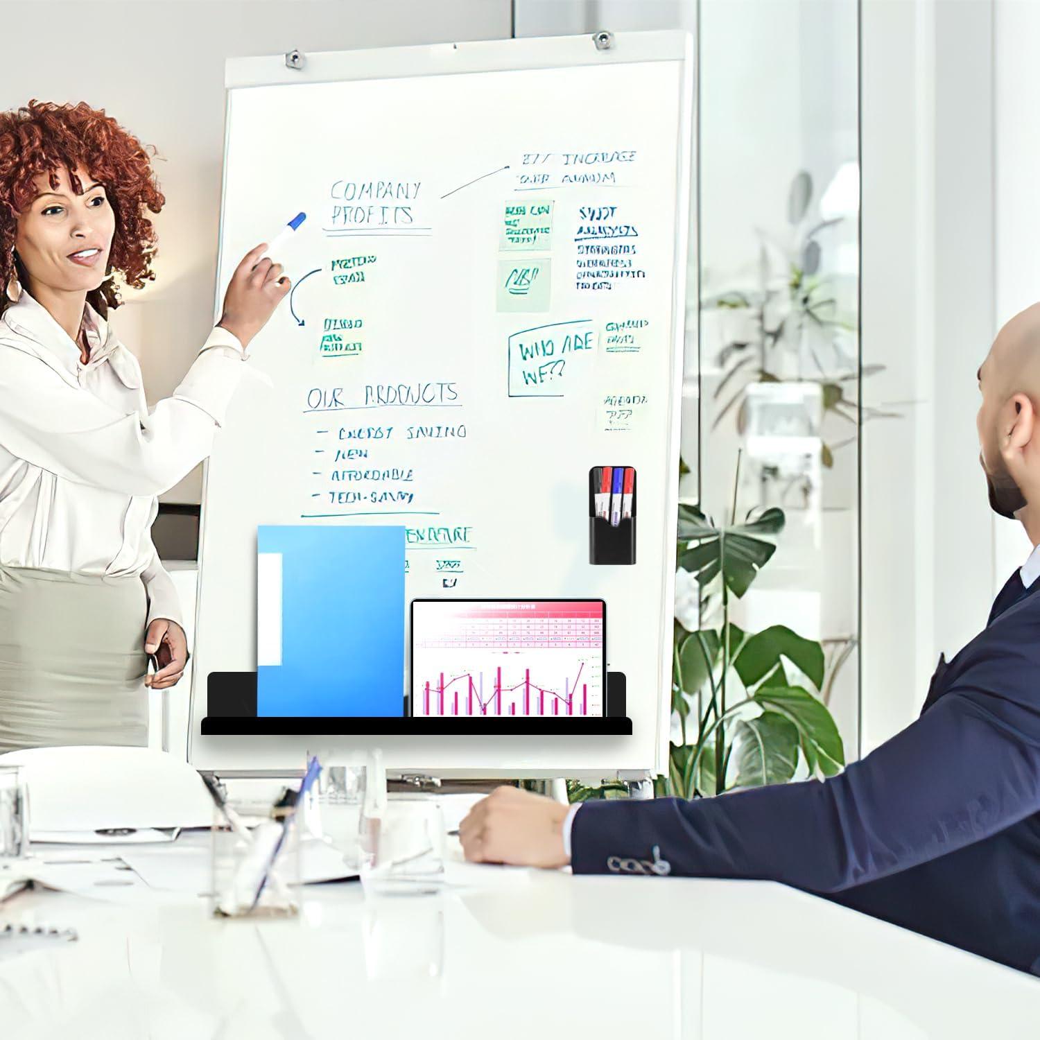 Estante Magnético MATT SAGA 2 Pcs 43 cm Acrílico Negro