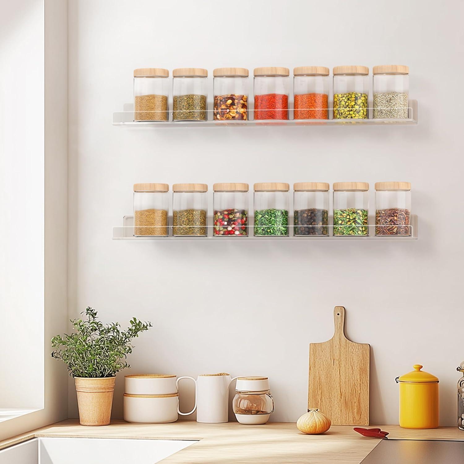 Estantes Flotantes Acrílico Famyards 91 cm Paquete de 3