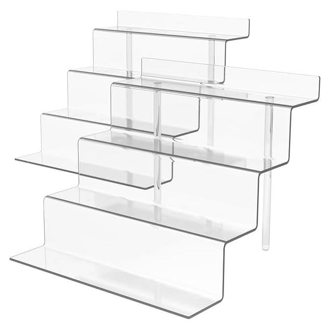 Soporte Acrílico IHOMECOOKER 4 Niveles Transparente para Exhibición