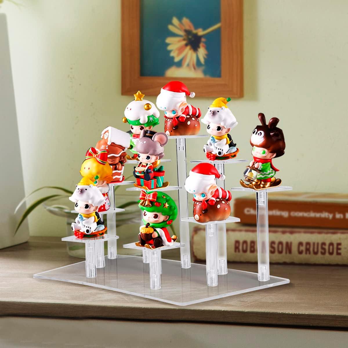 Soporte de exhibición acrílico Fellibay 10 niveles 32x17cm