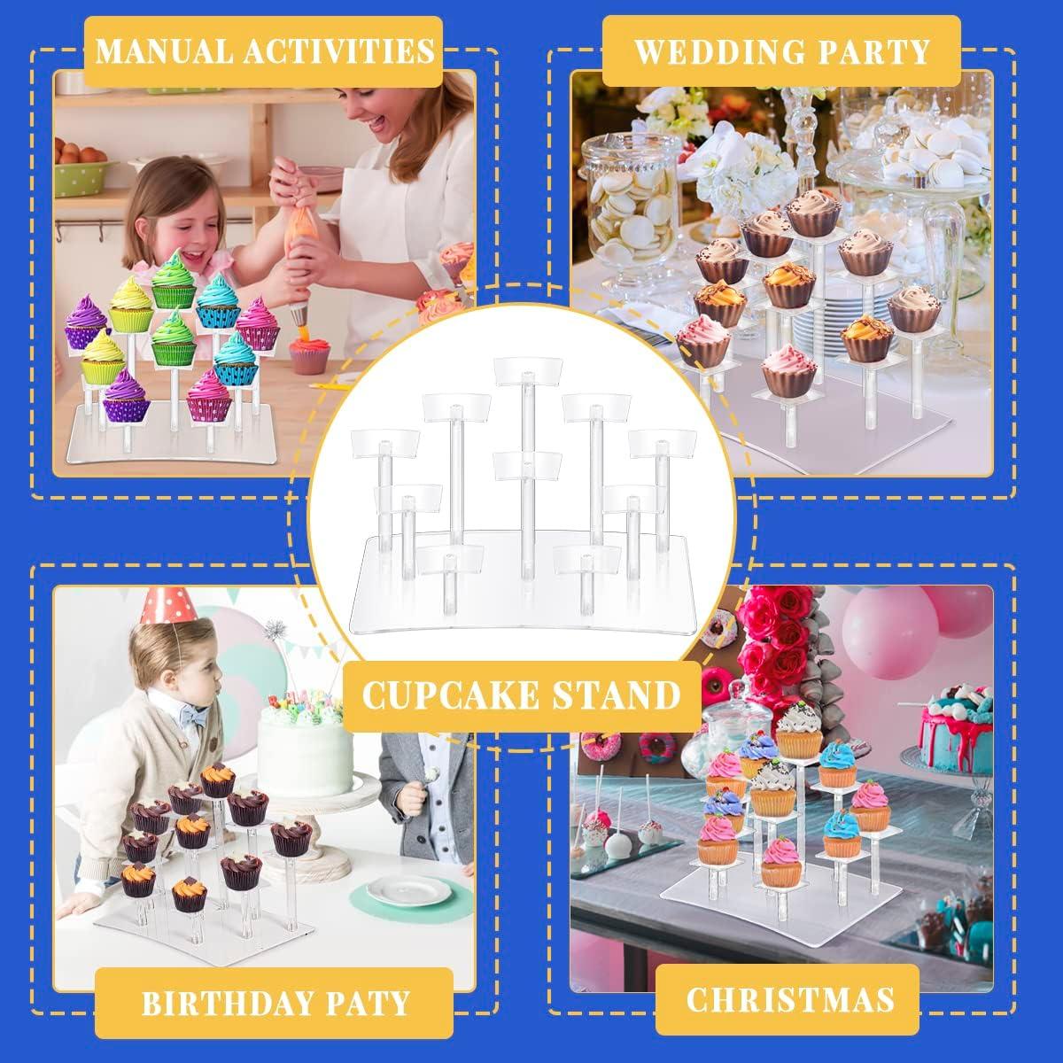 Soporte de exhibición acrílico Fellibay 10 niveles 32x17cm