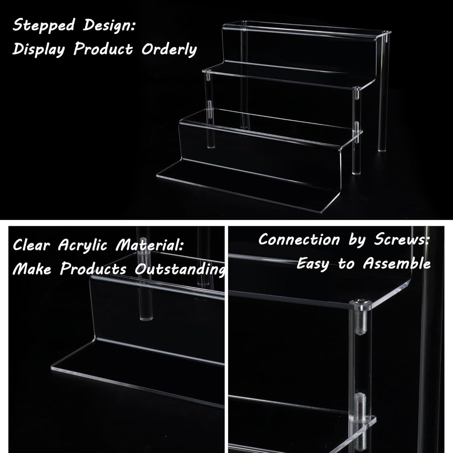 Organizador Acrílico 4 Niveles para Perfumes y Figuras Pop