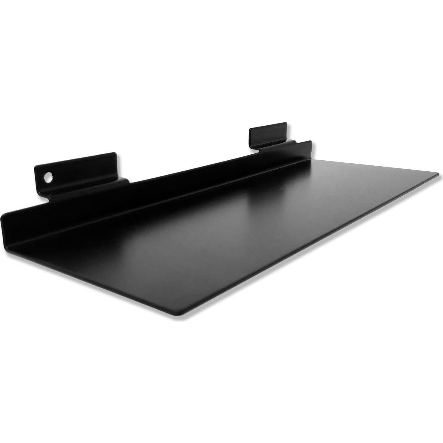 Estante de Exhibición de Metal Negro STORE FIXTURES DIRECT 10x28 cm - 2 Paquete