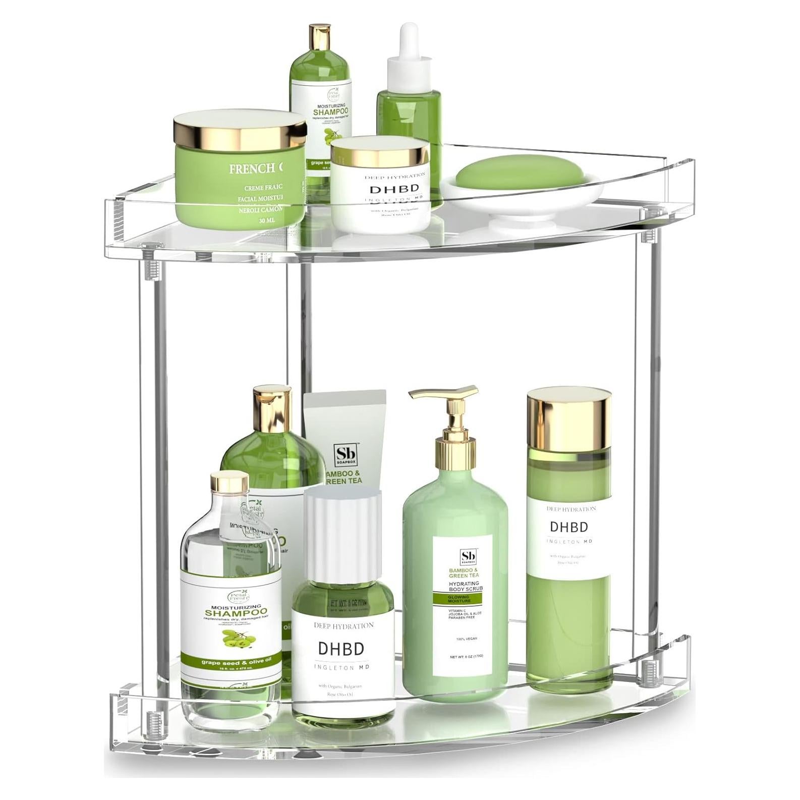 Organizador de Baño Acrílico NPPLUS 2 Niveles Esquina 30.1 cm