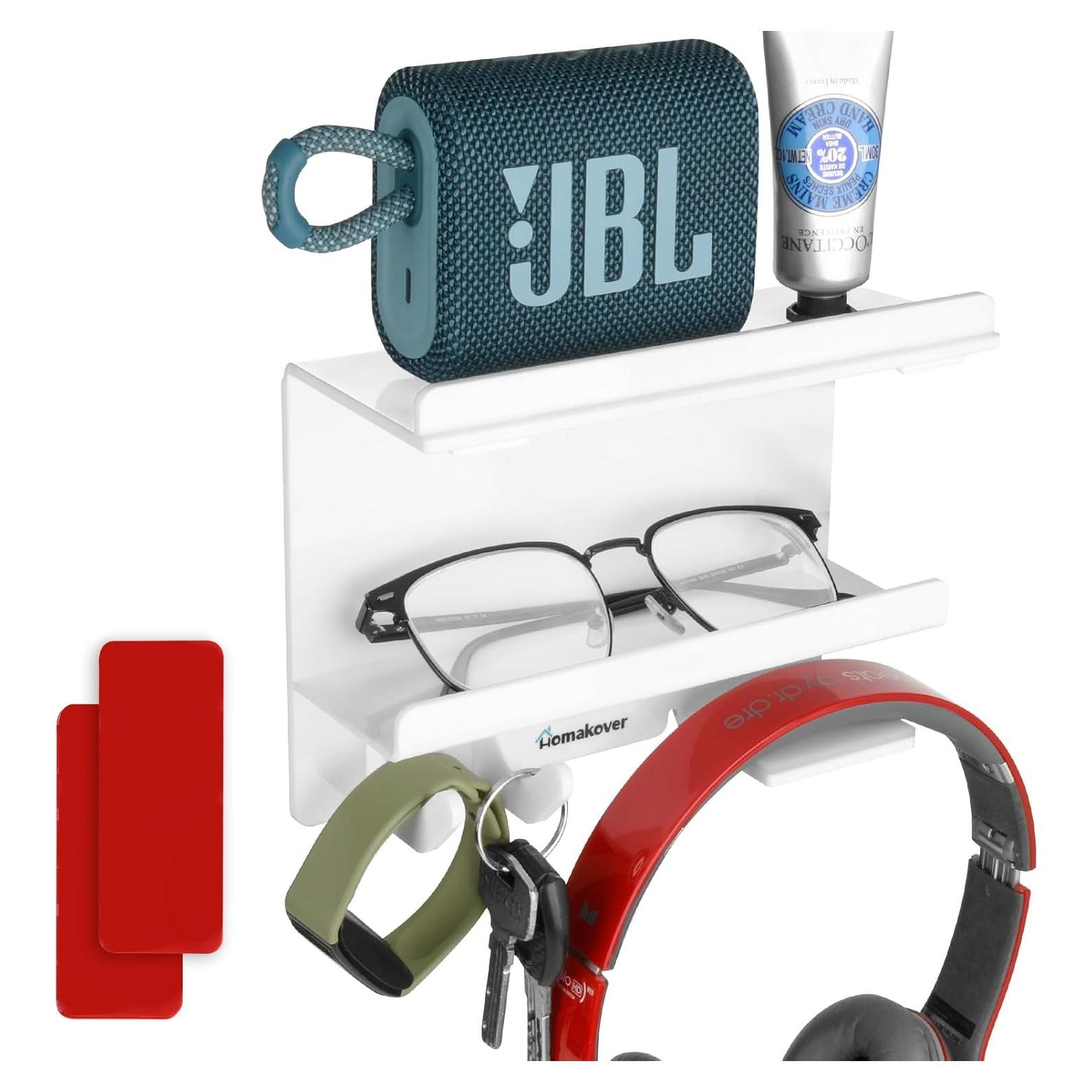 Estante Lateral Acrílico Homakover Blanco 16.5x11.9 cm