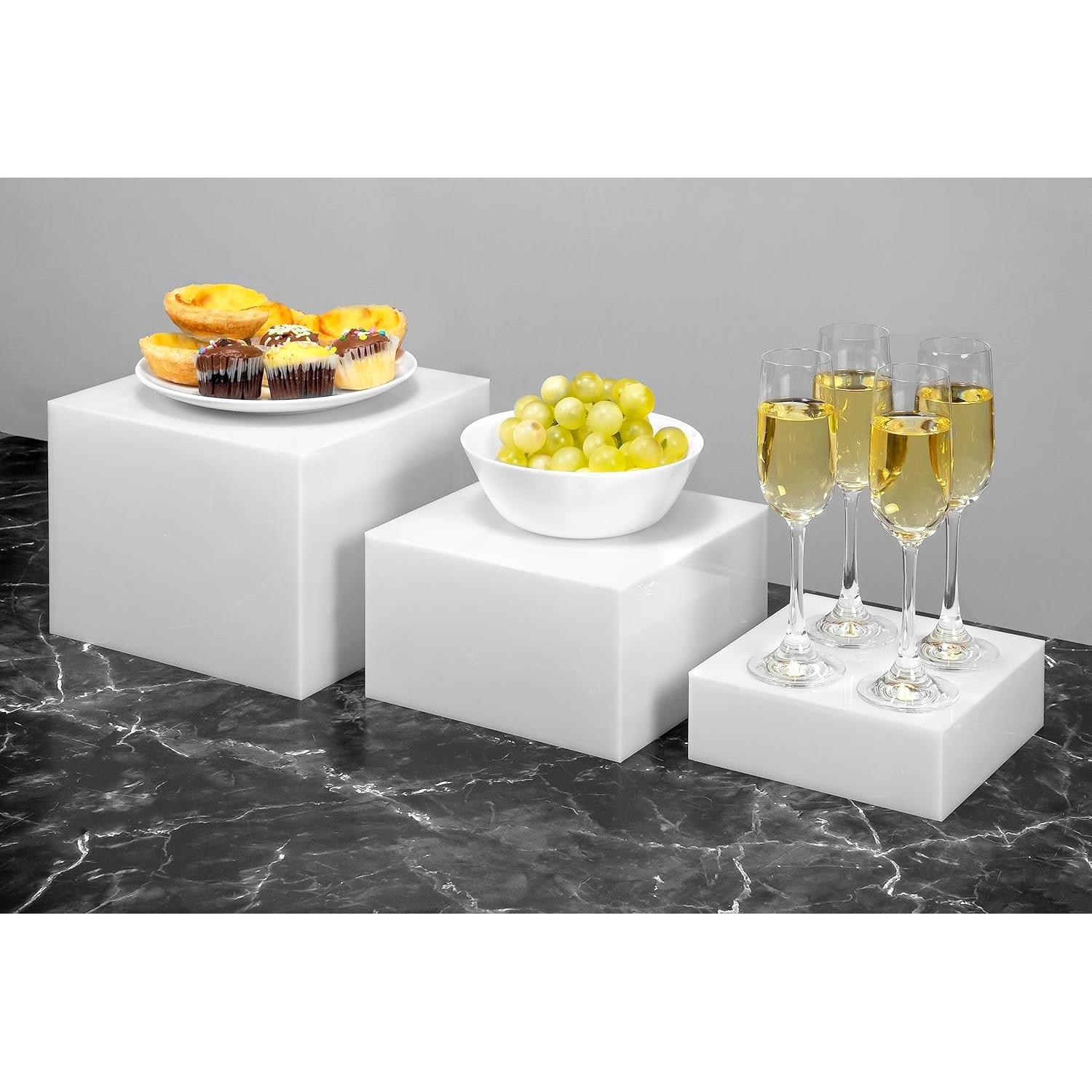 Conjunto de 3 Soportes Acrílicos Blancos Red Co. - 2 Paquetes