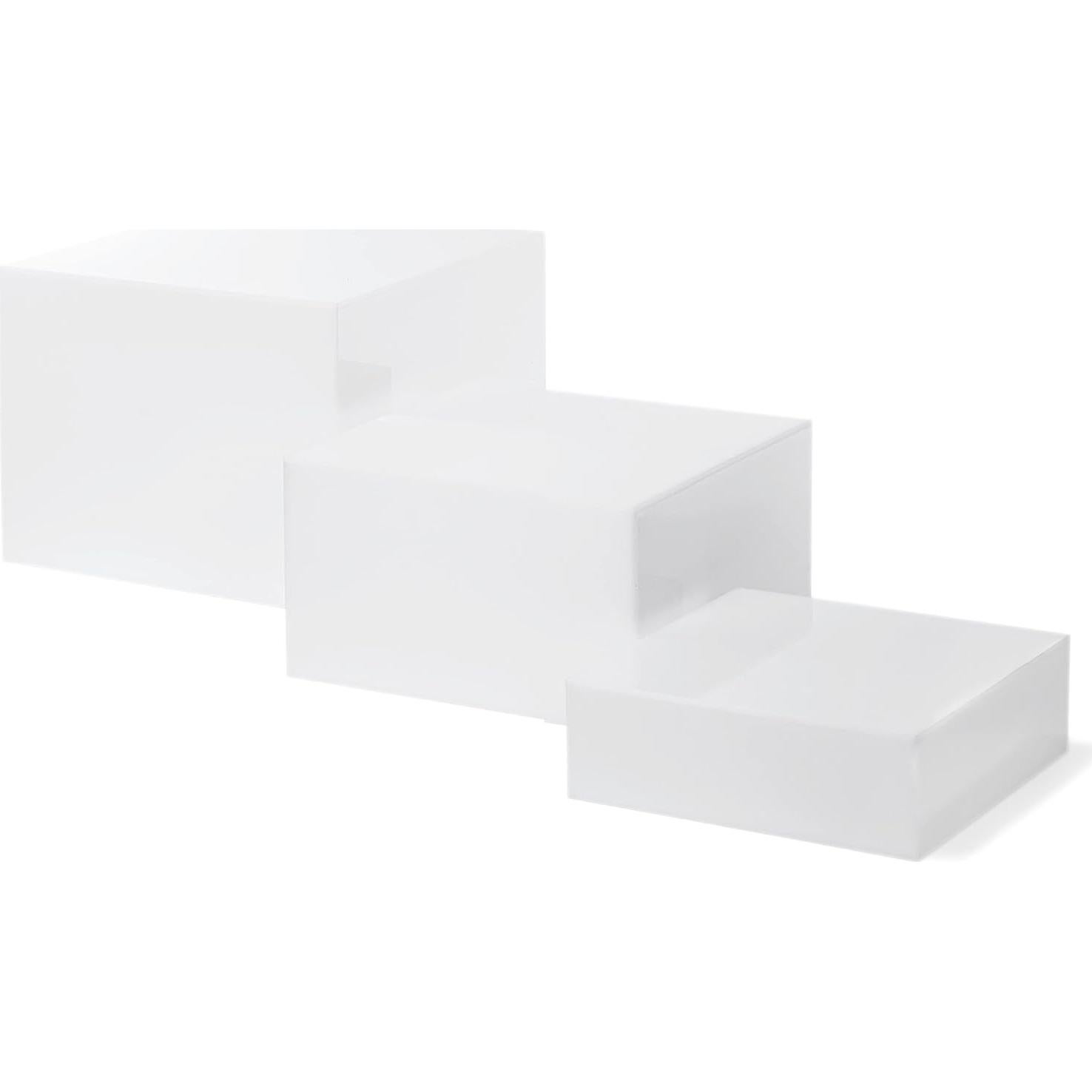 Conjunto de 3 Soportes Acrílicos Blancos Red Co. - 2 Paquetes