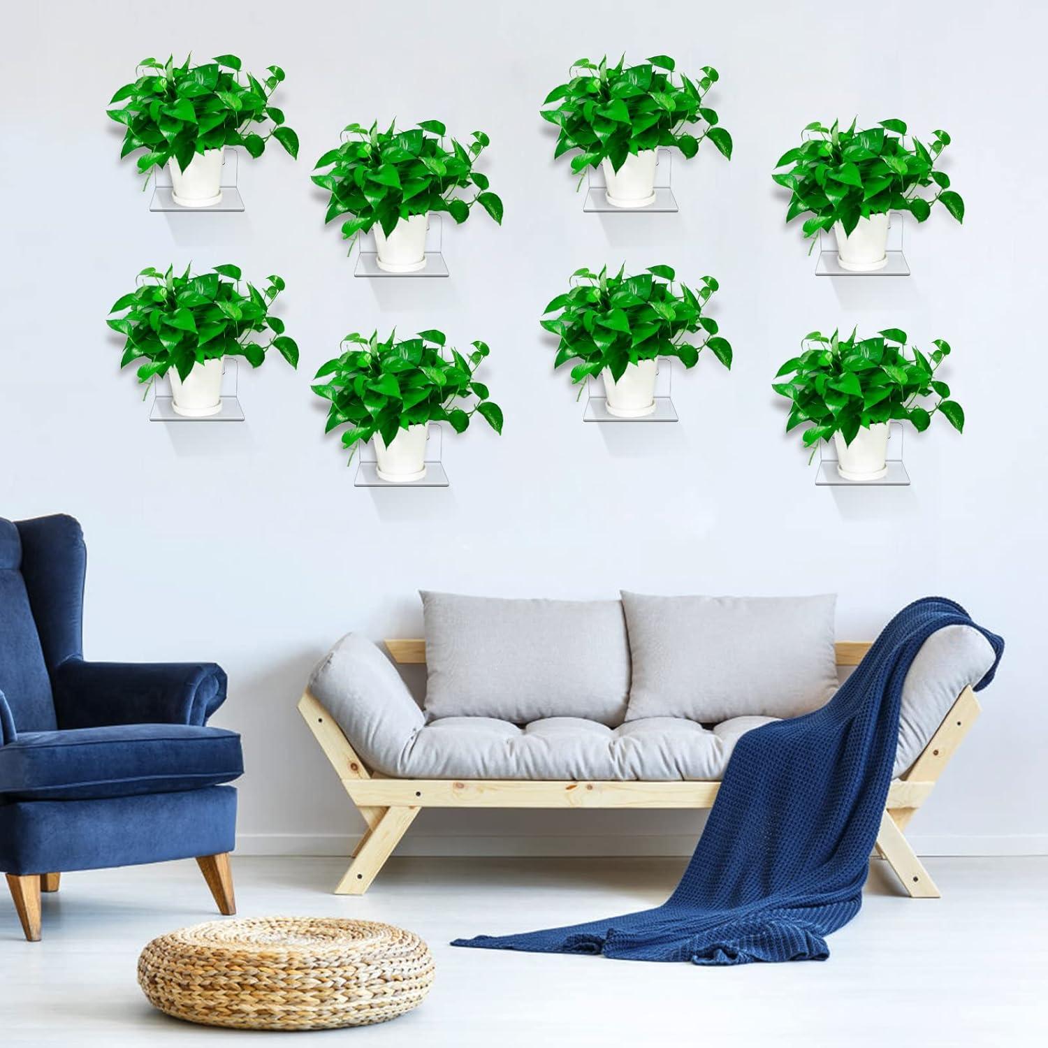 Estantes Flotantes de Acrílico Trailwalk YG-003 - Paquete de 16