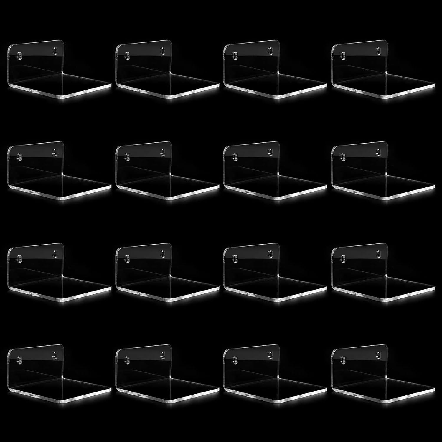 Estantes Flotantes de Acrílico Trailwalk YG-003 - Paquete de 16