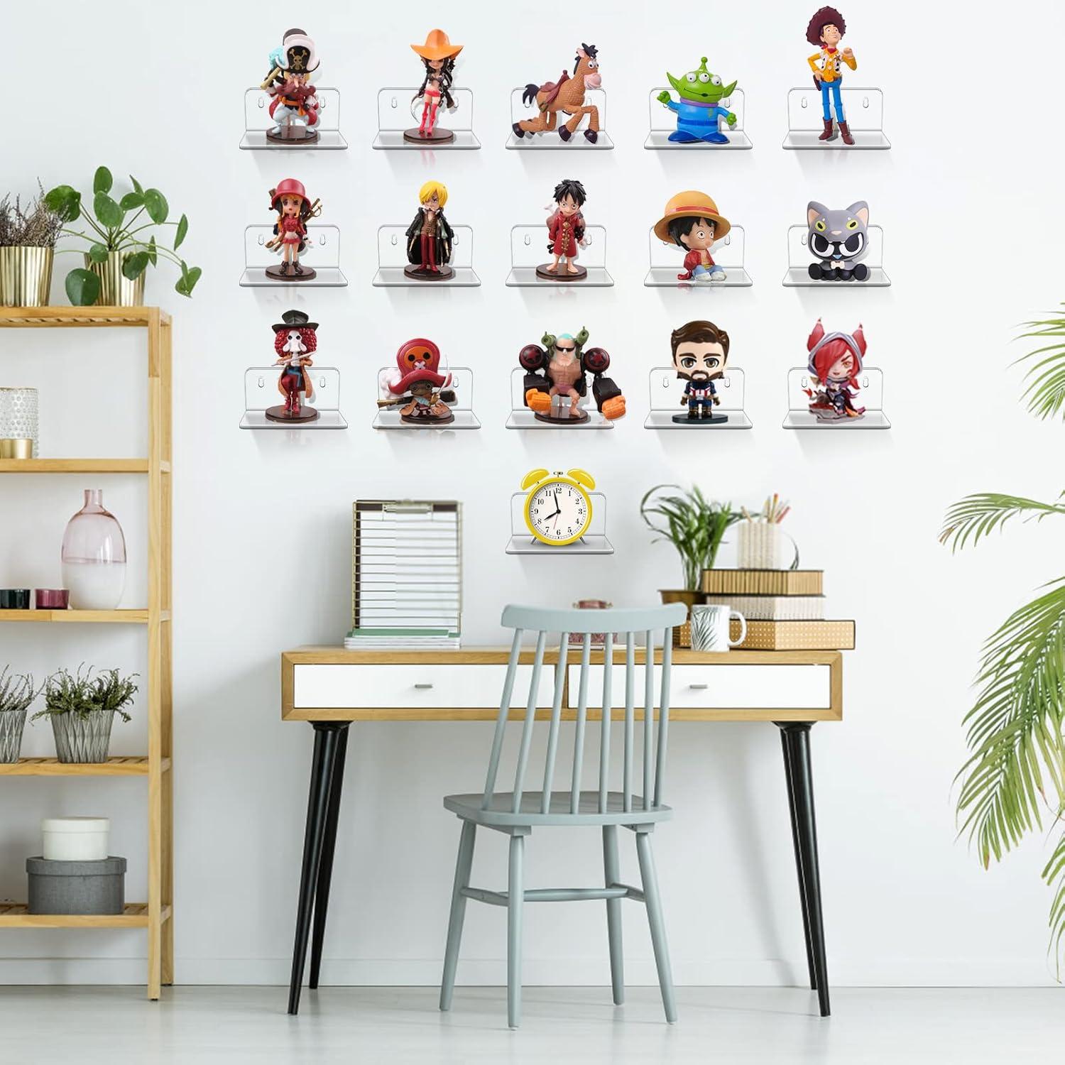 Estantes Flotantes de Acrílico Trailwalk YG-003 - Paquete de 16