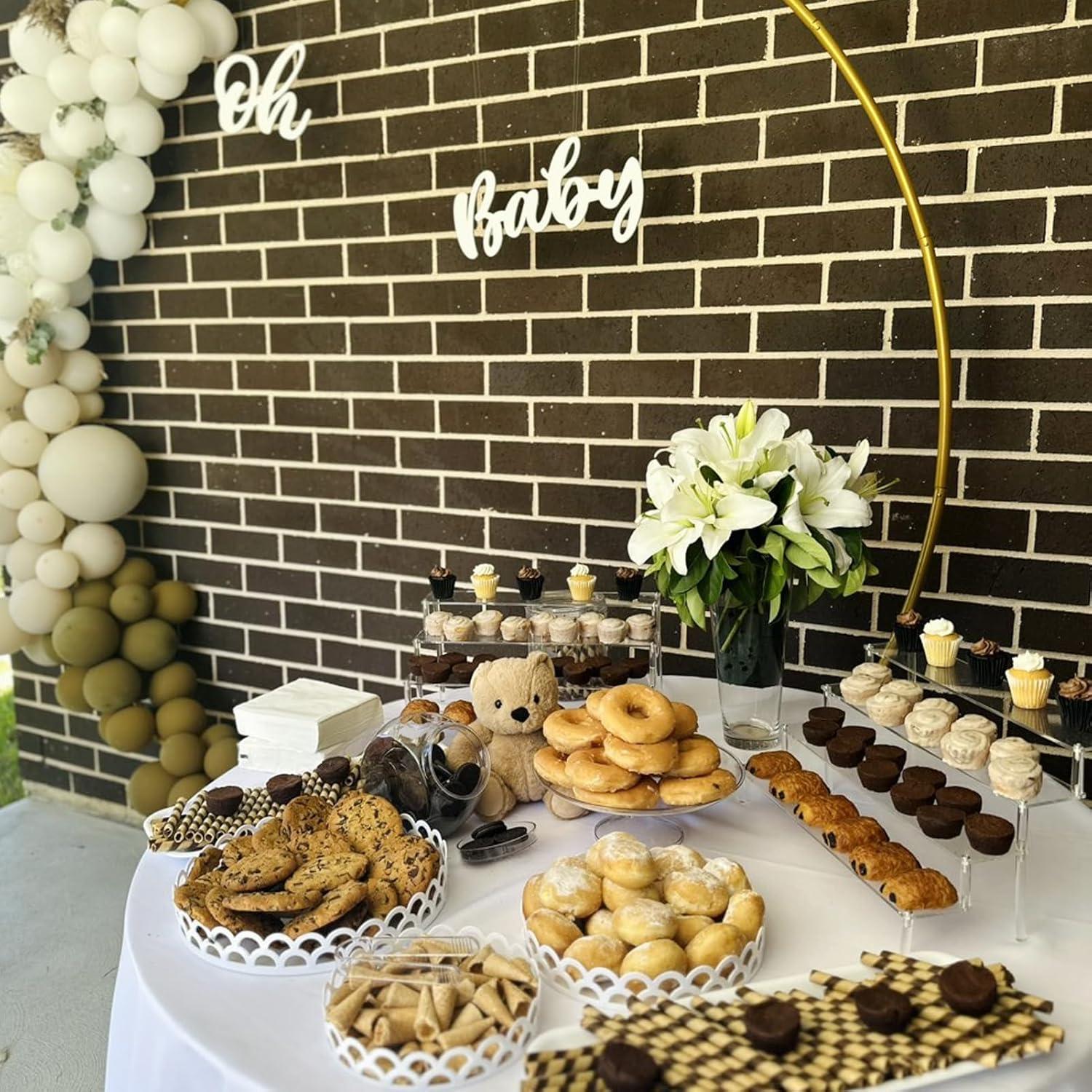 Soporte Acrílico de Exhibición 5 Niveles para Cupcakes y Perfumes