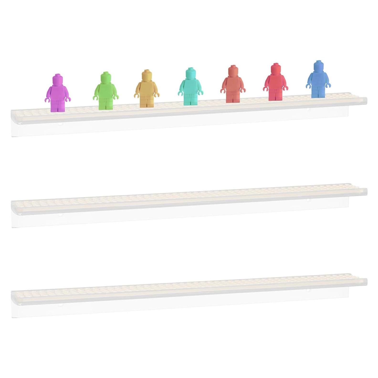 Estante Flotante de Exhibición Taladad para Minifiguras 3pcs