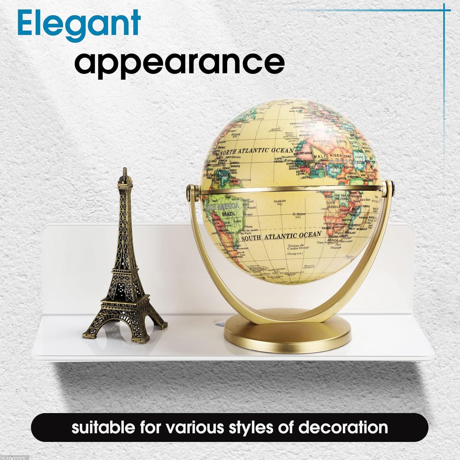 8 Estantes Flotantes Adhesivos Maitys 22.9x10.1 cm Blanco