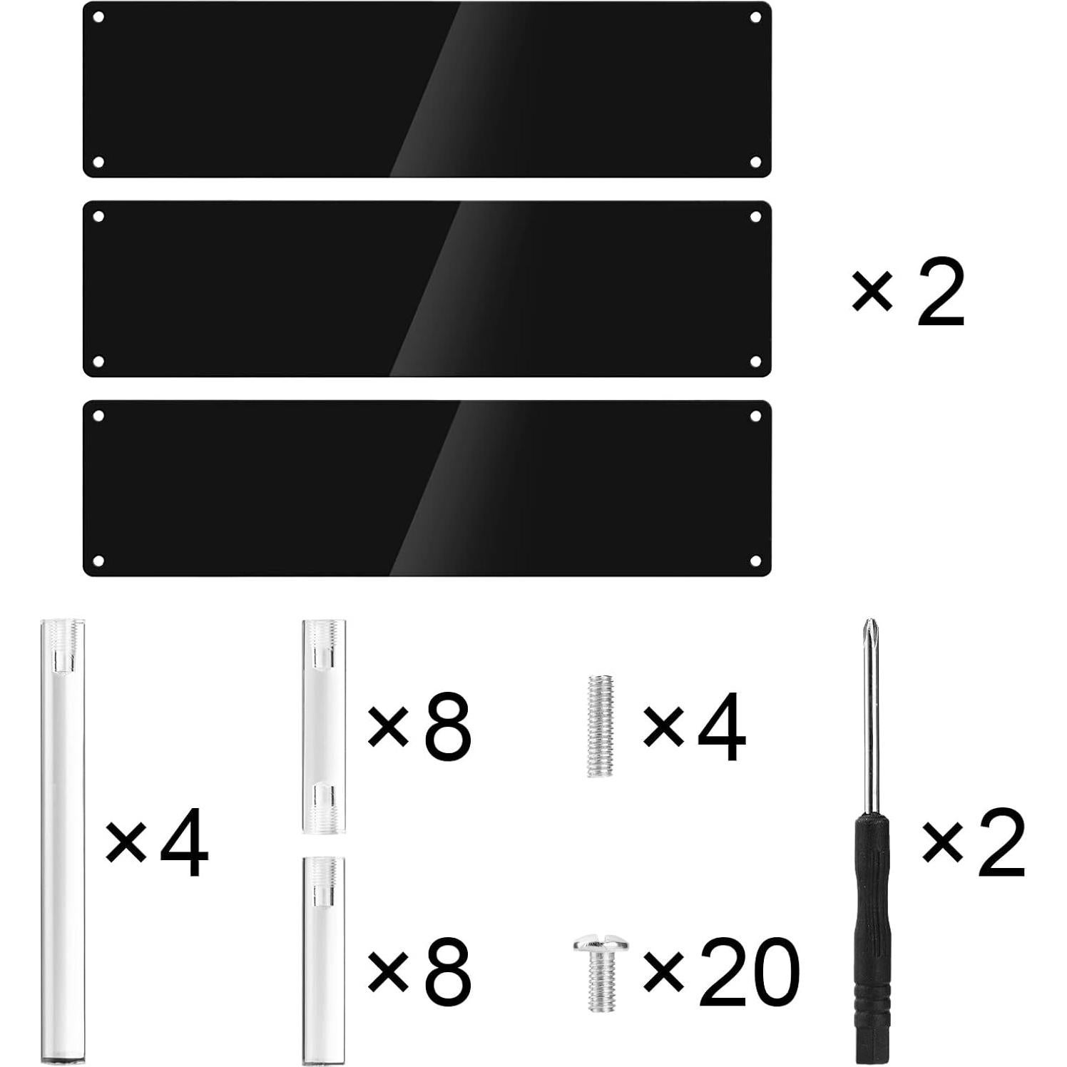 Soporte Acrílico UQW para Exhibición de Postres y Perfumes 30x8cm