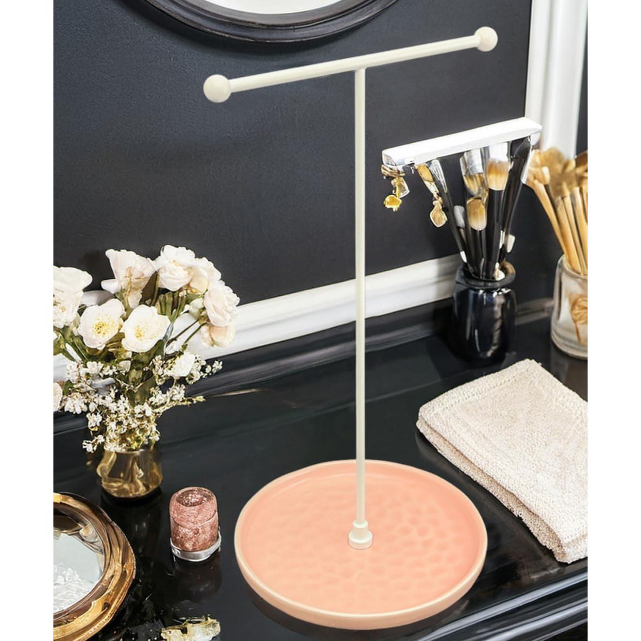 Soporte para Collares VROOMIUM - Cerámica Rosa 15.24cm x 30.48cm