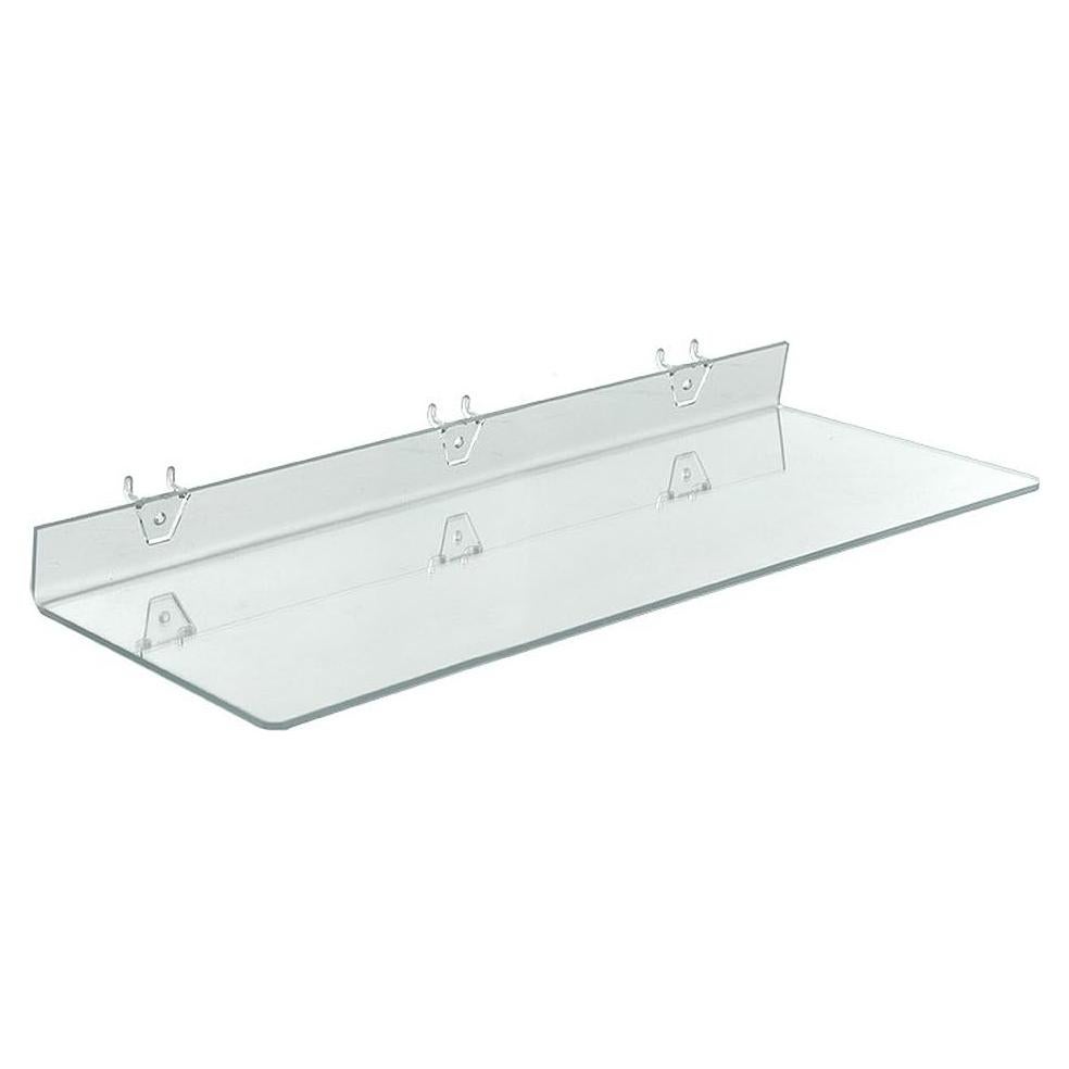 Estante Acrílico Transparente Azar Displays 24x8 cm - Paquete de 4