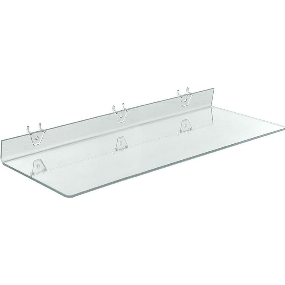 Estante Acrílico Transparente Azar Displays 24x8 cm - Paquete de 4