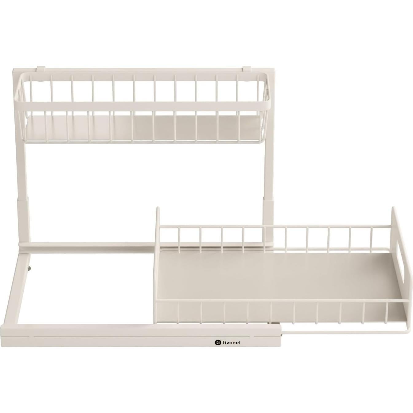Organizador Bajo Fregadero TIVONEL Blanco 2 Niveles 1 Paquete