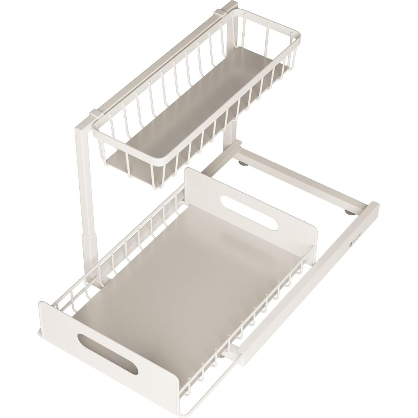 Organizador Bajo Fregadero TIVONEL Blanco 2 Niveles 1 Paquete