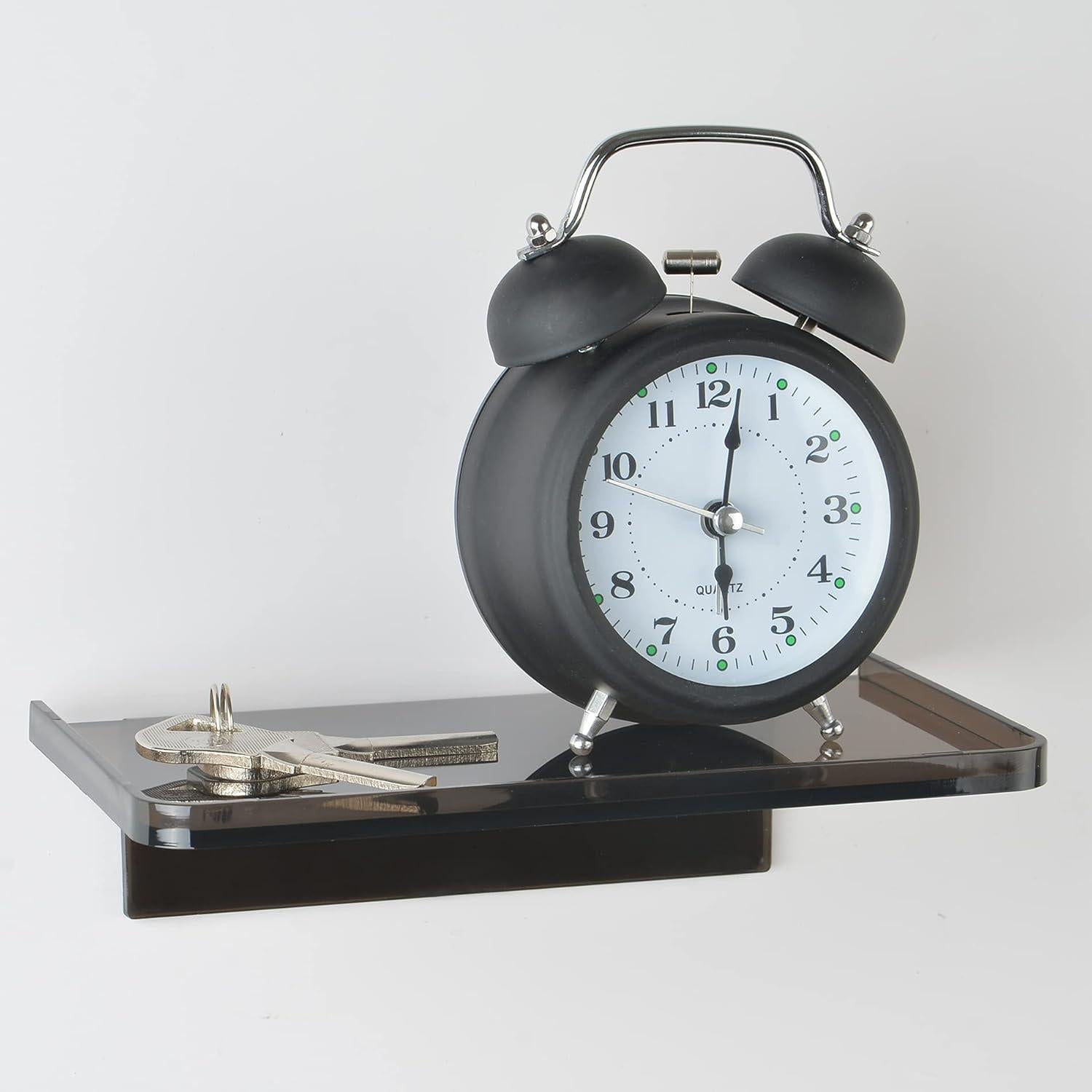 Estante de Pared Adhesivo MATIMASU Negro 18.5x10.8 cm