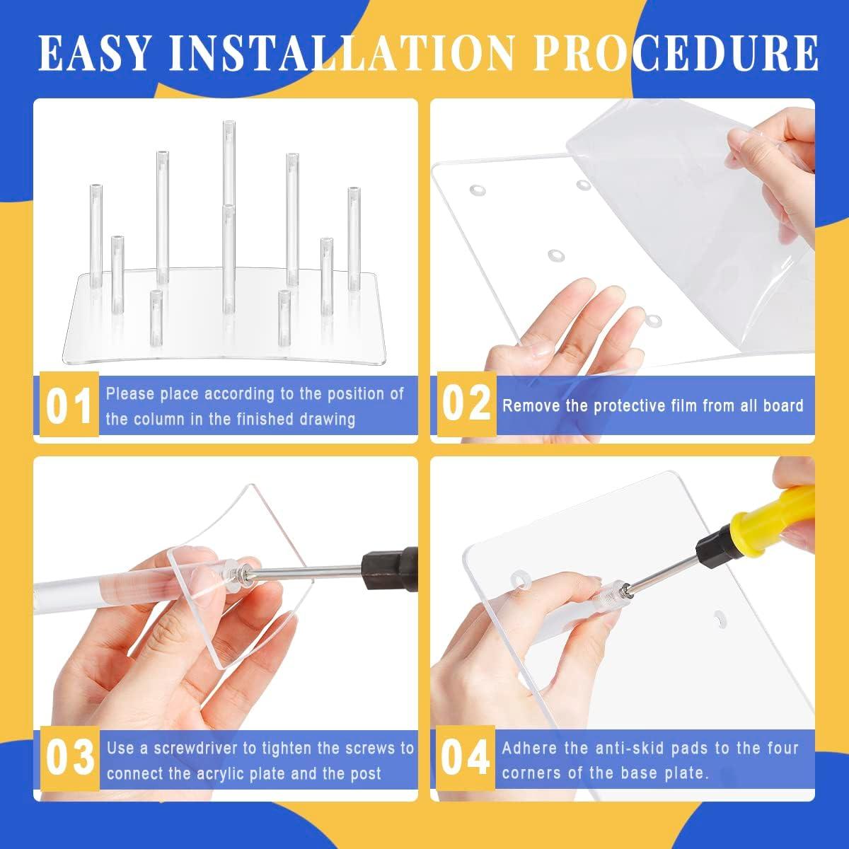 Soporte de Exhibición Acrílico Kithing 10 Niveles 16 cm