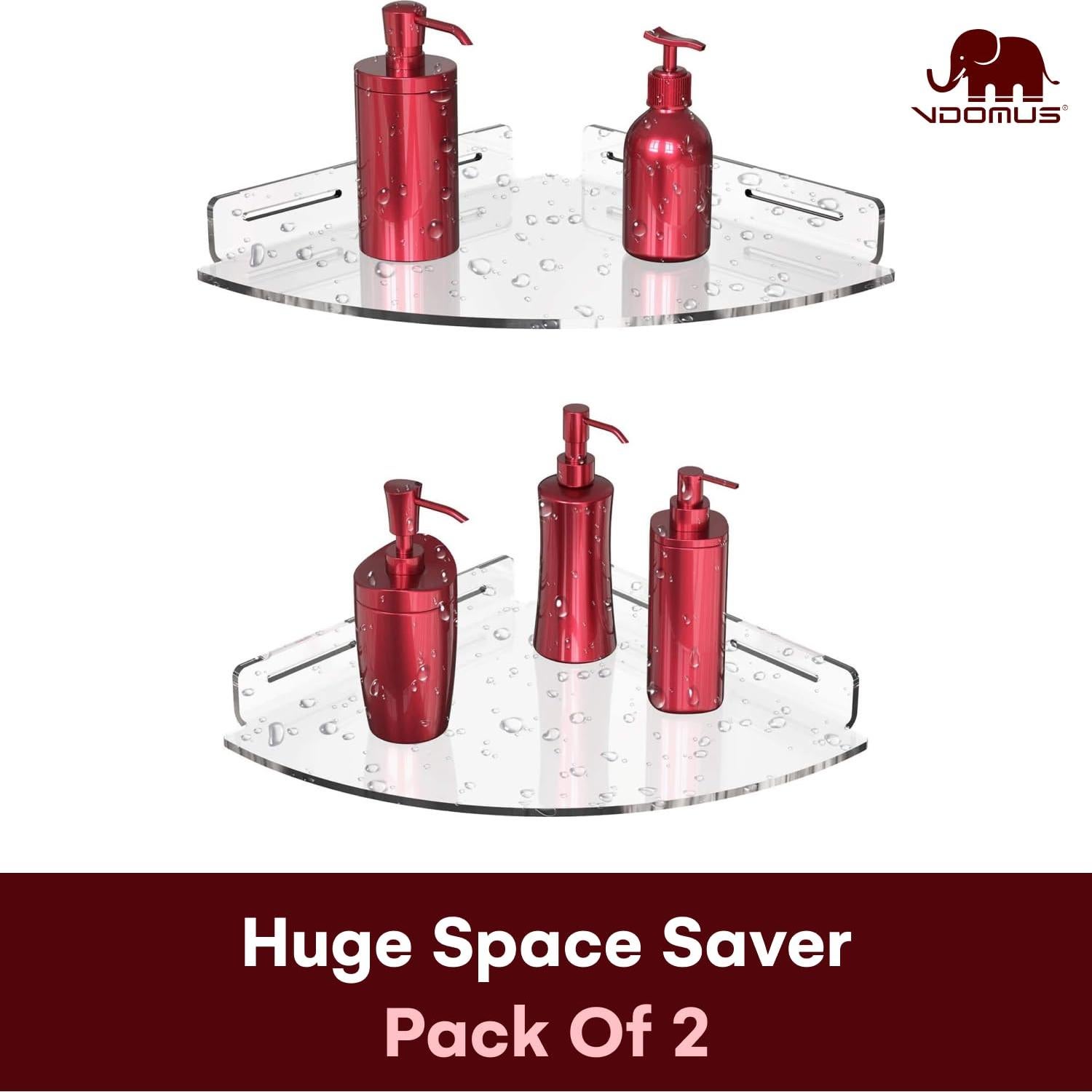 Juego de 2 Estantes de Ducha Vdomus - Organizador Acrílico Adhesivo