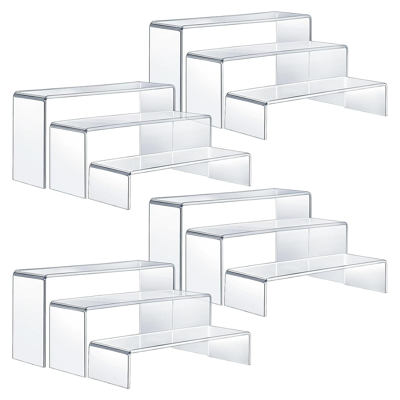 Soportes Acrílicos Sintuff 12 Pcs para Exhibición 3 Tamaños