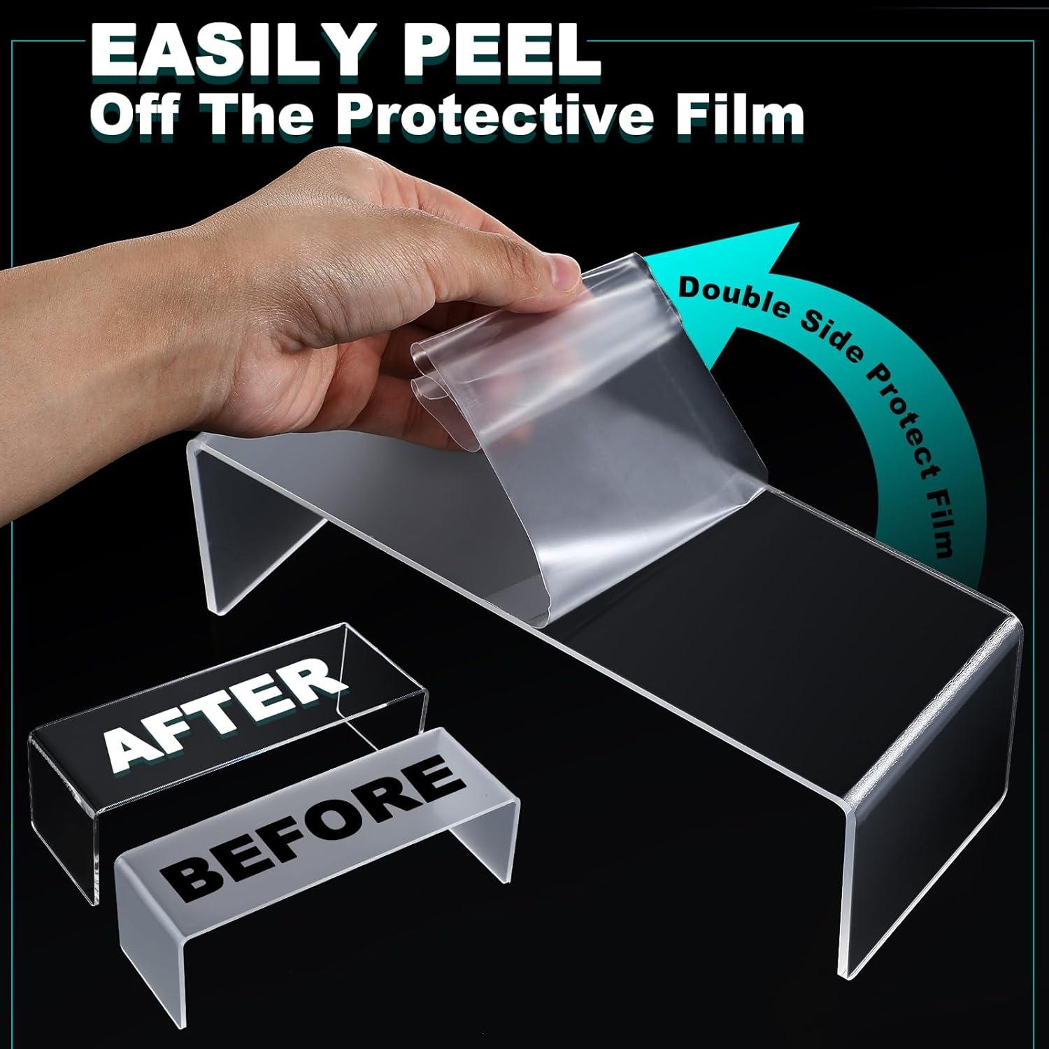 Soportes Acrílicos Sintuff 12 Pcs para Exhibición 3 Tamaños