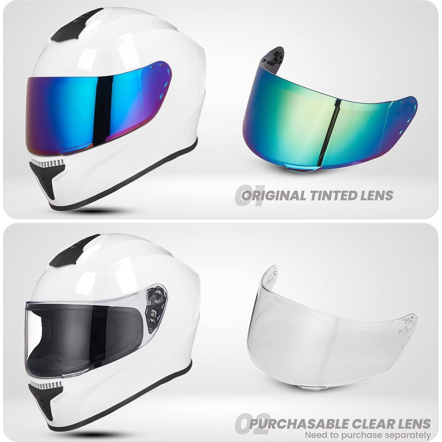 Casco Integral AUBOA MD-813 Negro Brillante Unisex