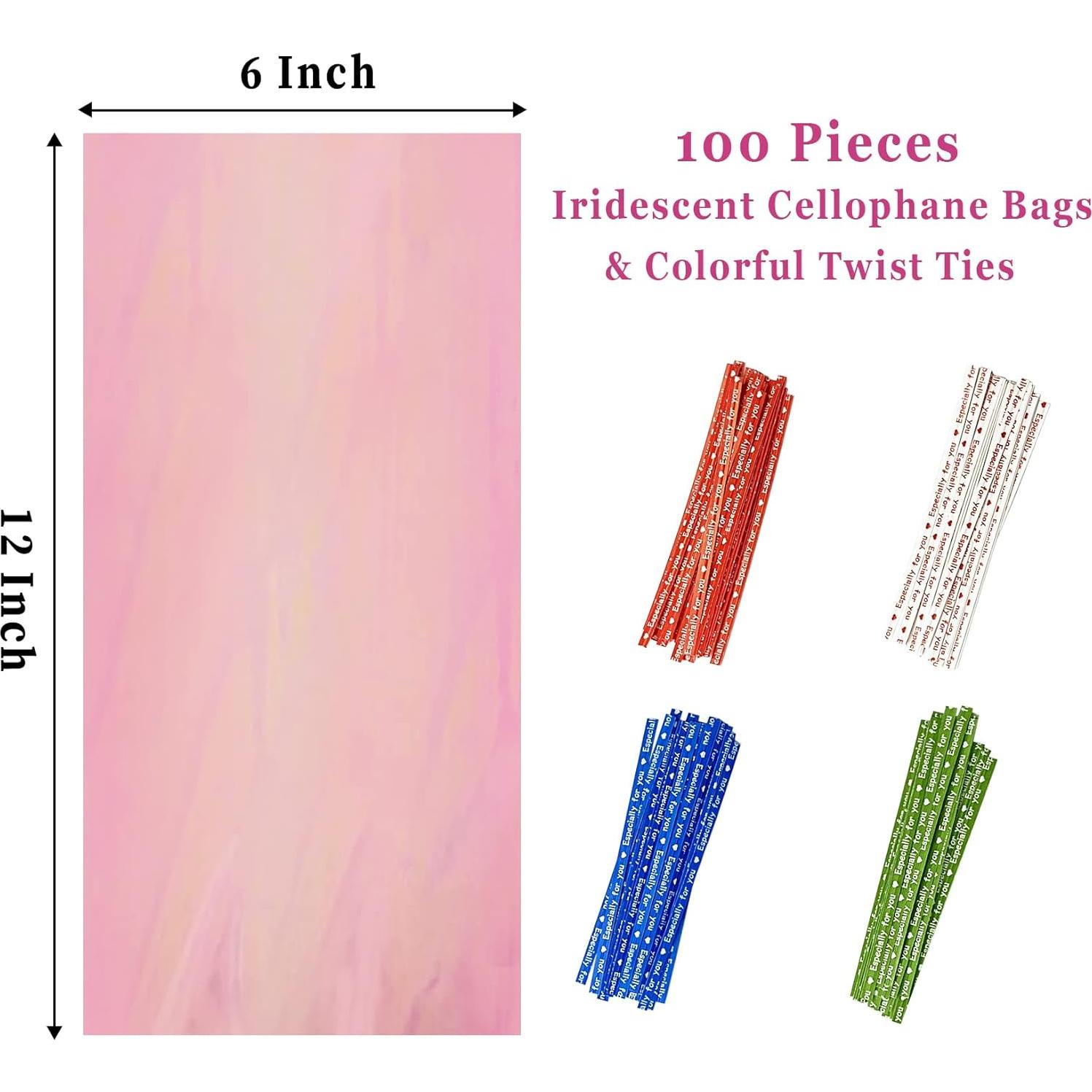 Bolsas de Celofán Holográficas Yotelab 15x30 cm - 100 Piezas