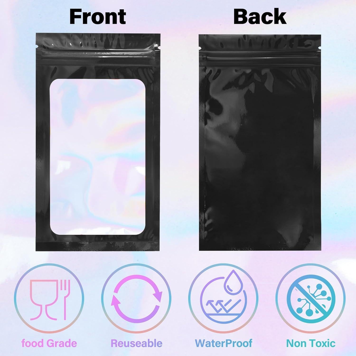 100 Bolsas Reutilizables Holográficas Piadis 10x15 cm