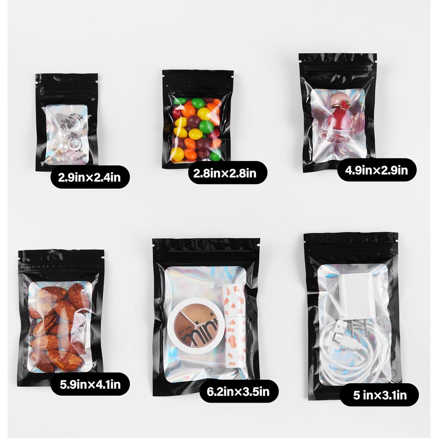 100 Bolsas Reutilizables Holográficas Piadis 10x15 cm