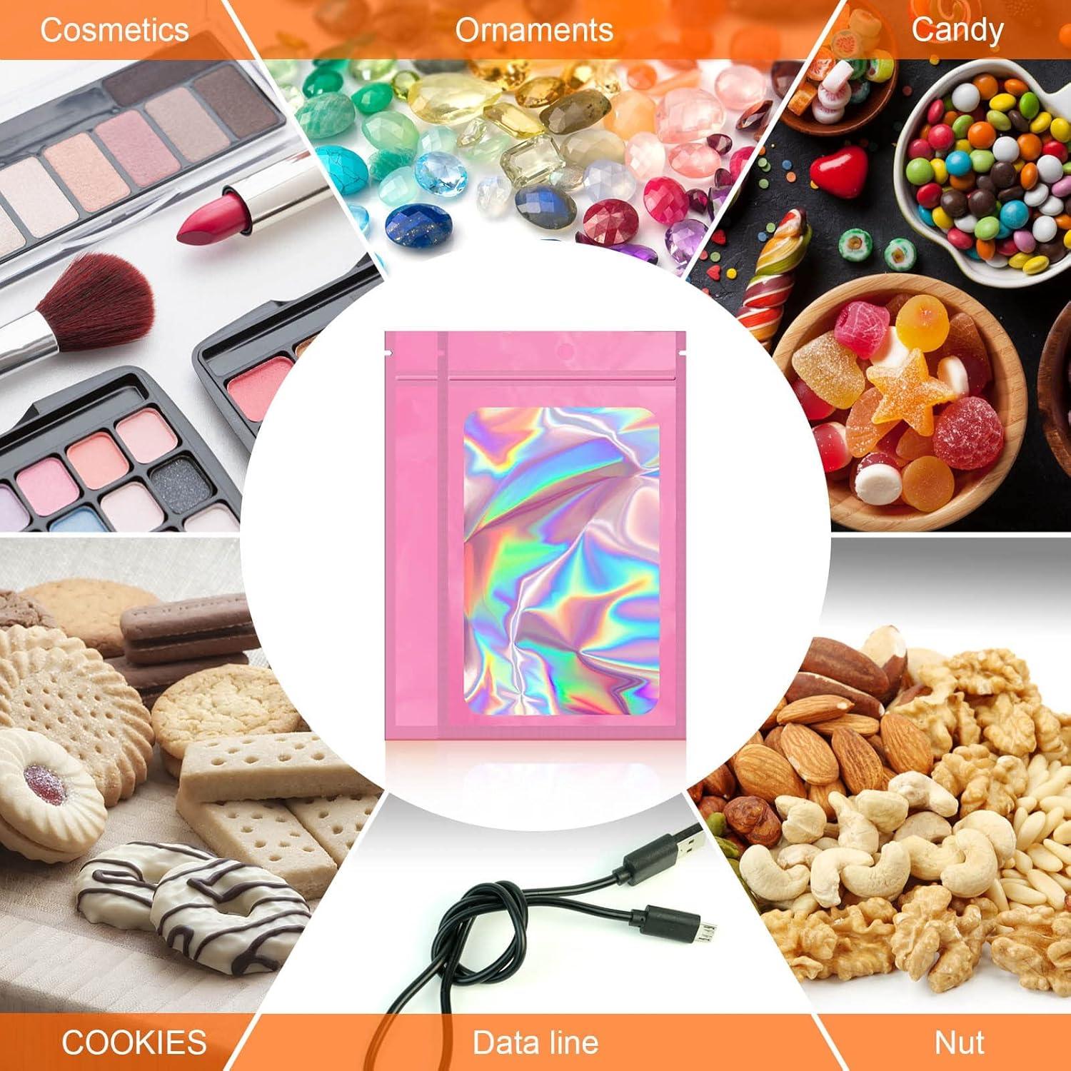 Paquete de 100 Bolsas Mylar Reutilizables MR.KIANGCI 7.6x10.2 cm