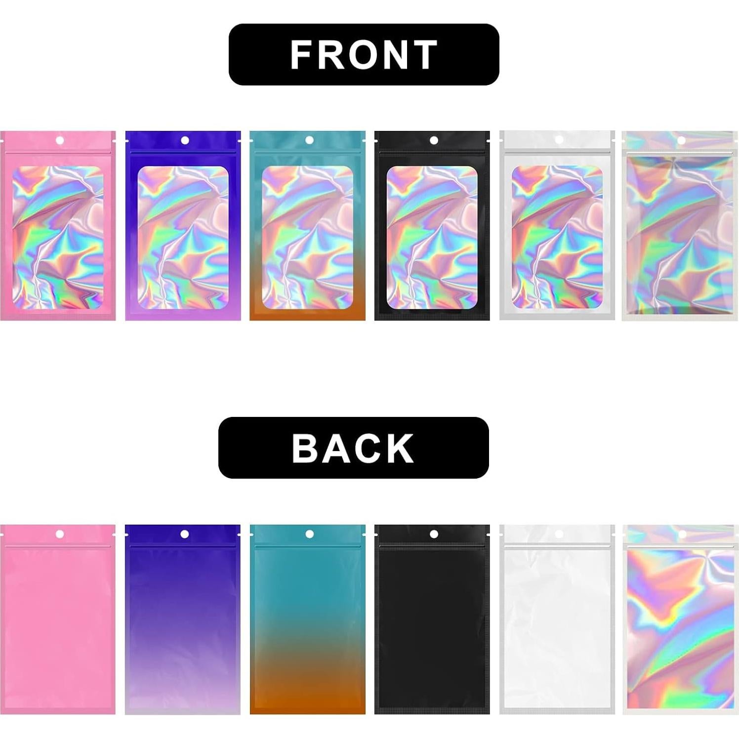 Paquete de 100 Bolsas Mylar Reutilizables MR.KIANGCI 7.6x10.2 cm