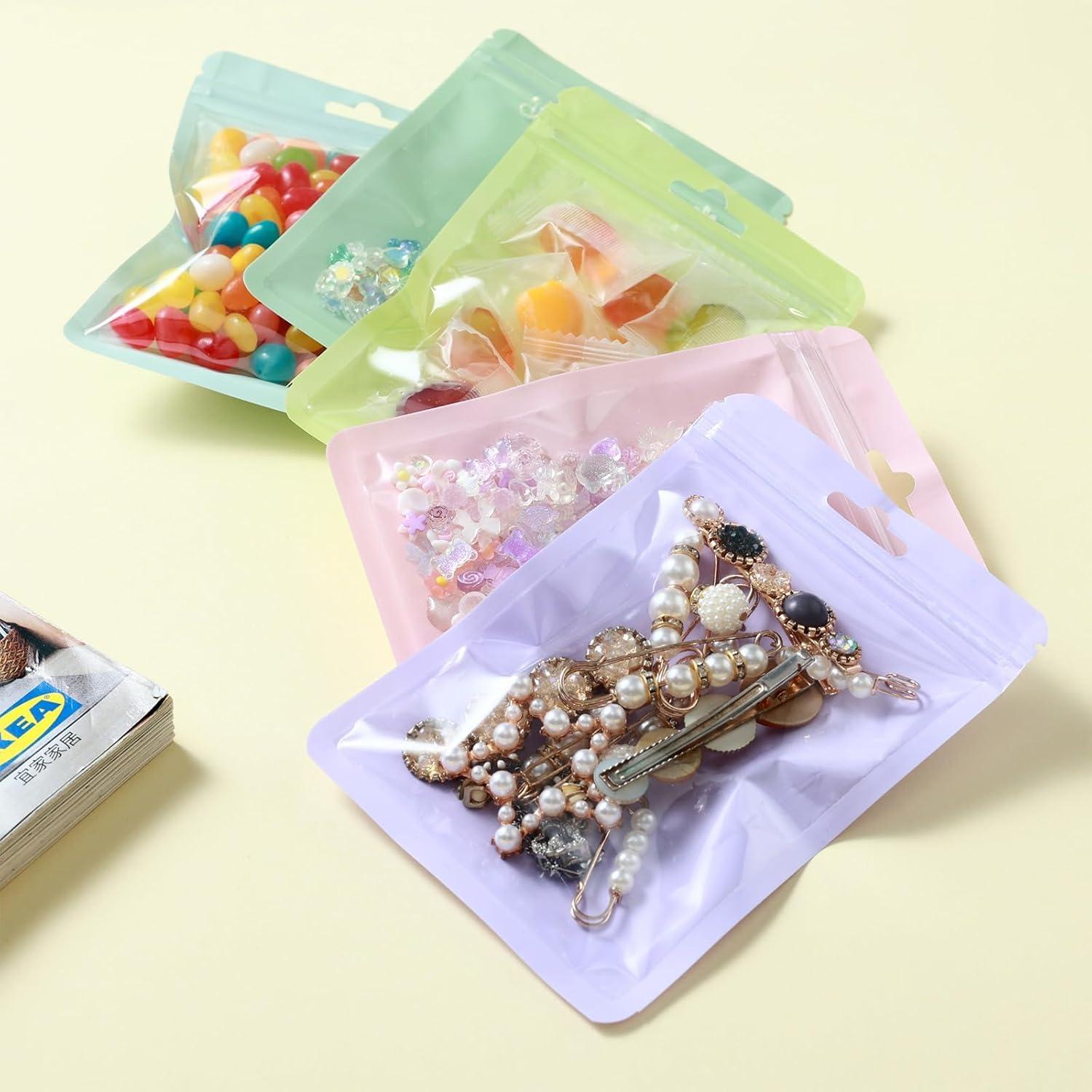 150 Bolsas Mylar Amarillas GcFoir 12.7x20.3 cm Reutilizables