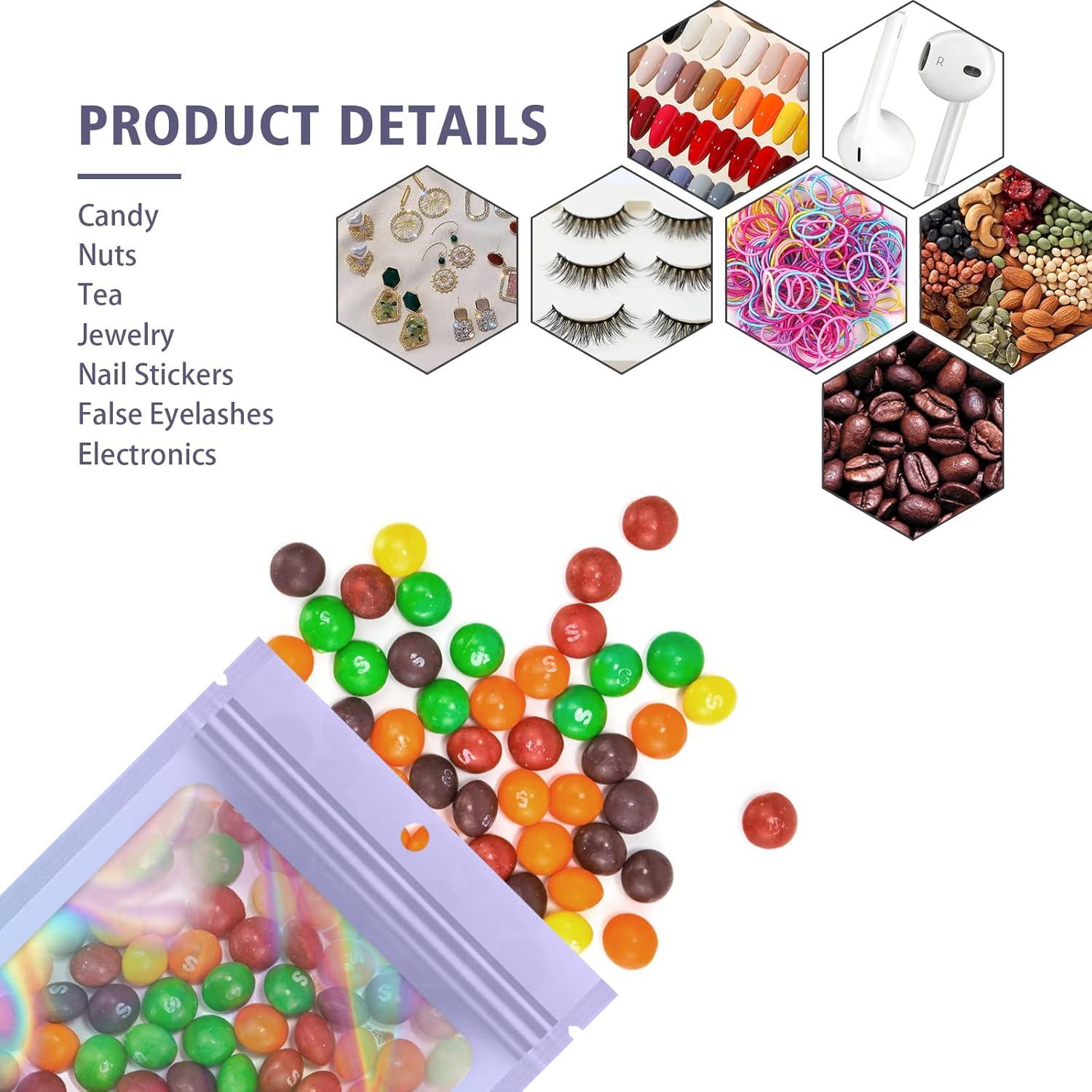 Bolsas Mylar Reutilizables LoraLosa 100 Piezas 7.6x10.2 cm