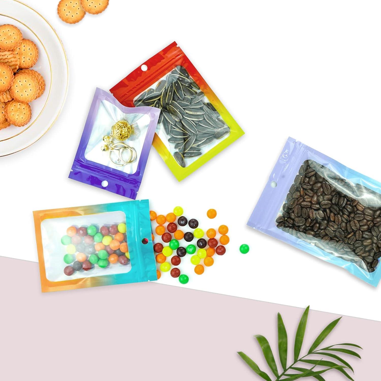 Bolsas Mylar Reutilizables LoraLosa 100 Piezas 7.6x10.2 cm