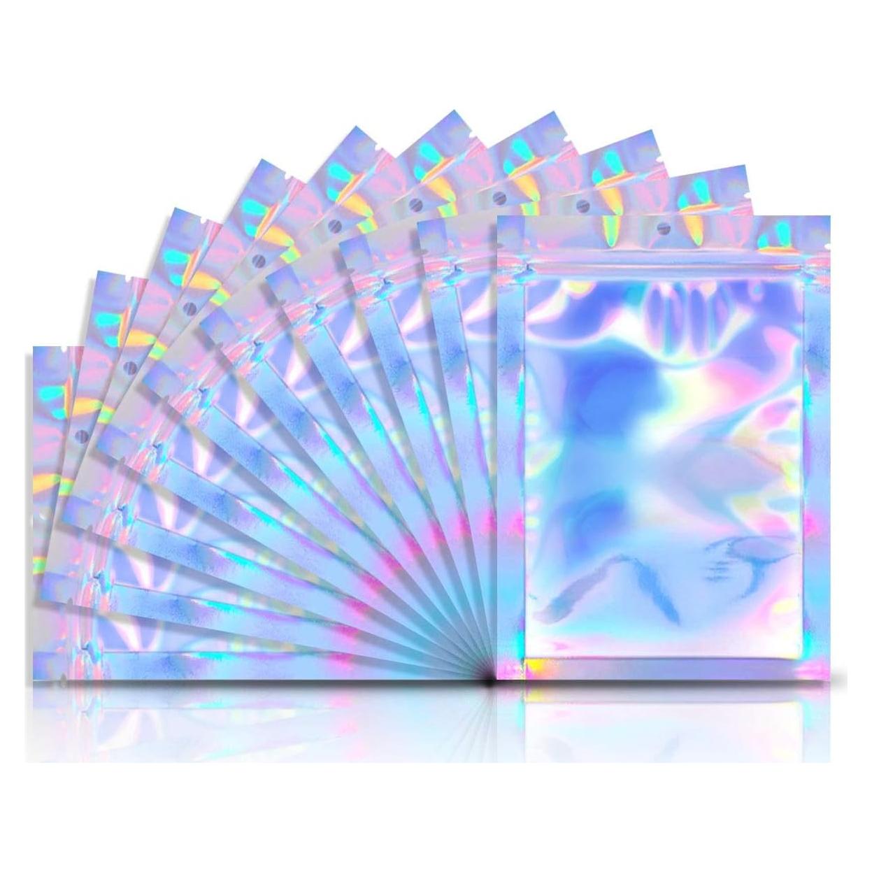 200 Bolsas Mylar Reutilizables 7.6x10.2cm a Prueba de Olores