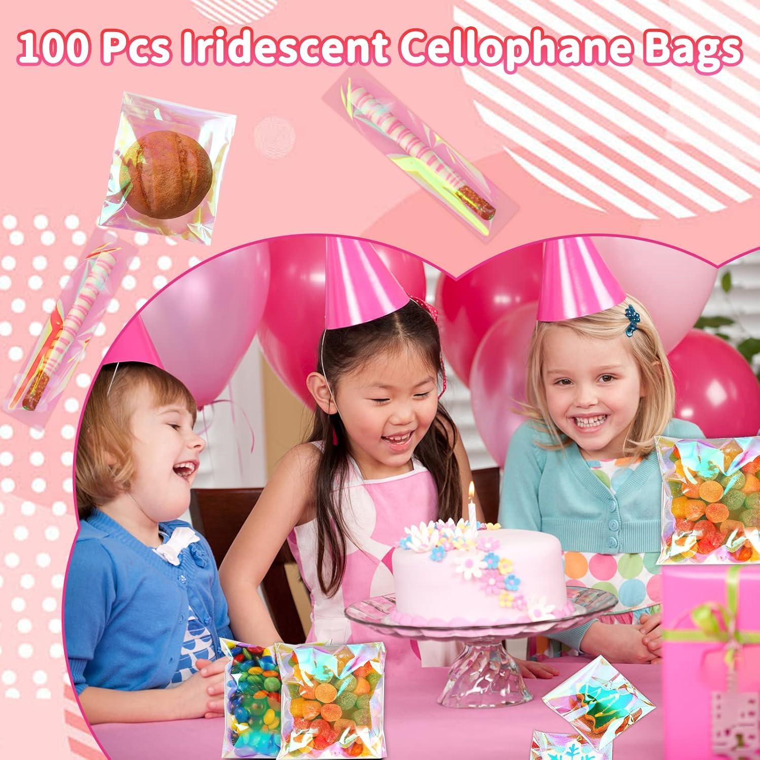 Bolsas de Celofán Autocierre SUREHOME 100 Pcs 12.7x15.2 cm Rosa
